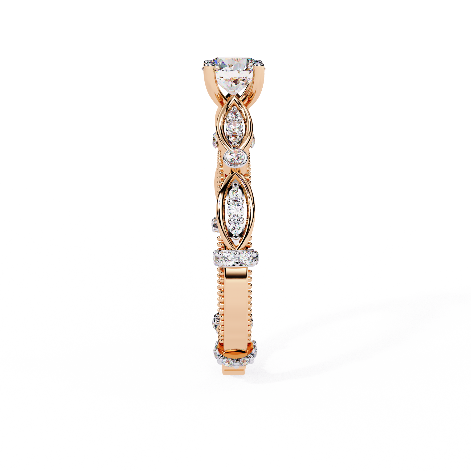 Graceful Knot Diamond Ring 7