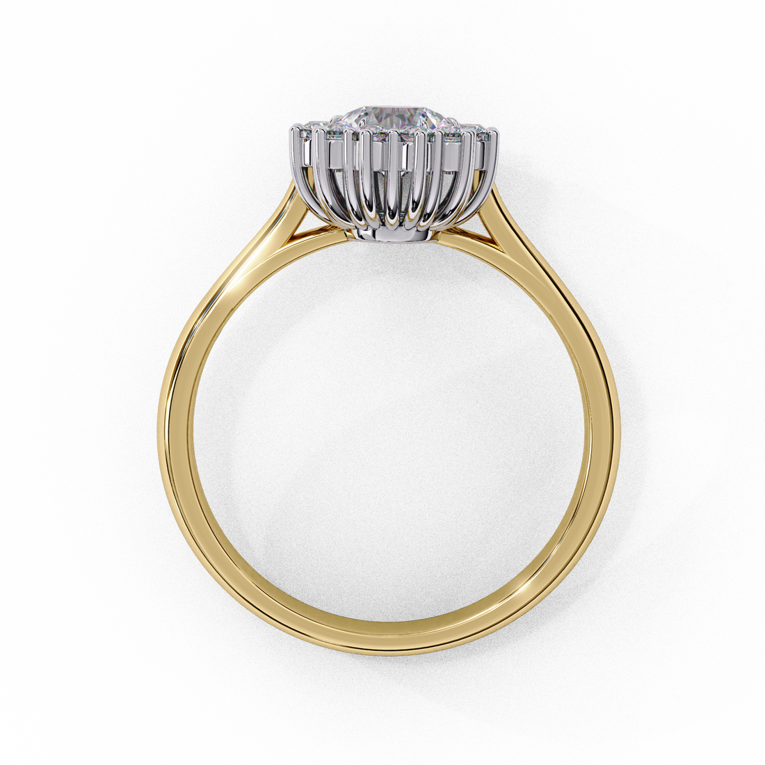 Graceful Pear Diamond Ring4