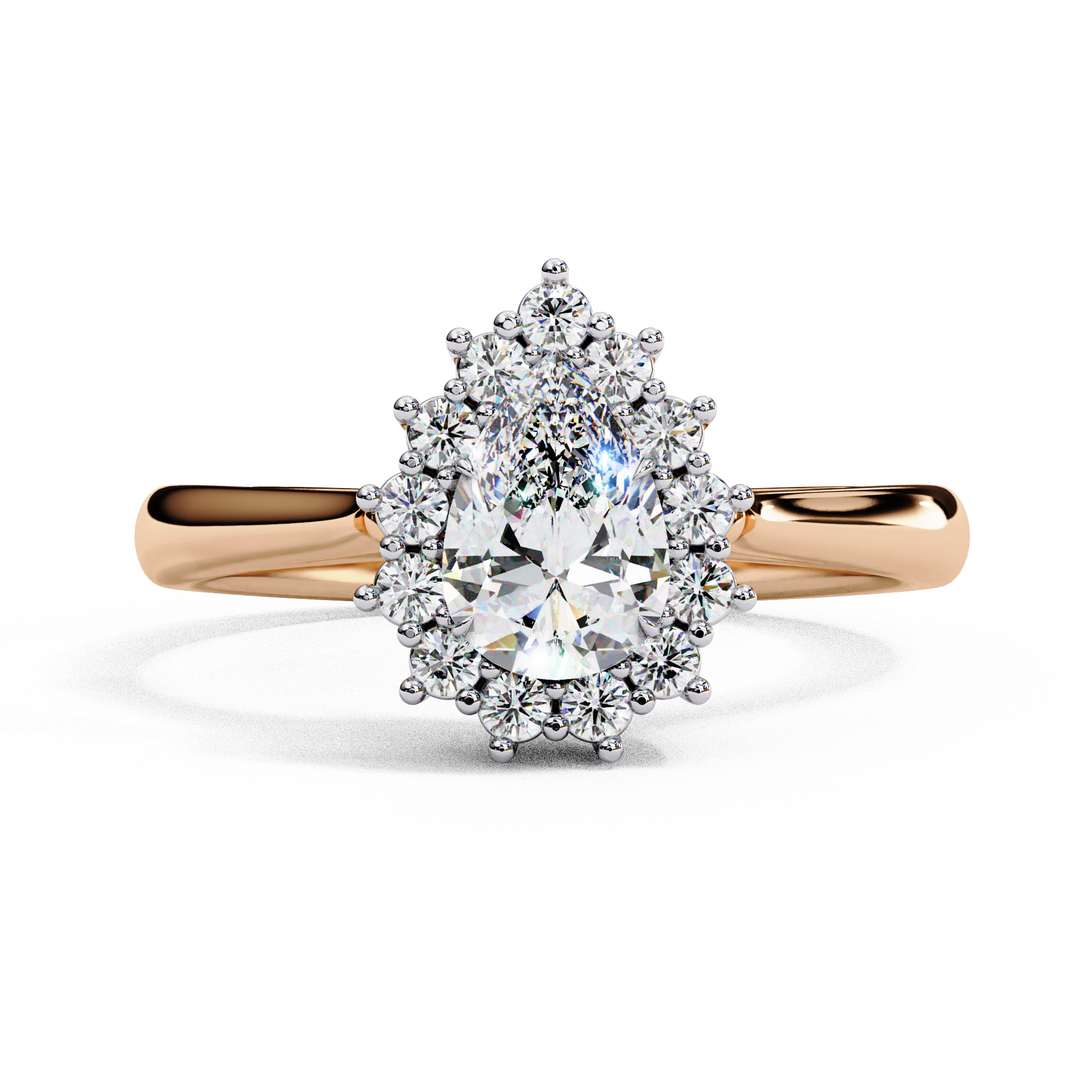 Graceful Pear Diamond Ring6