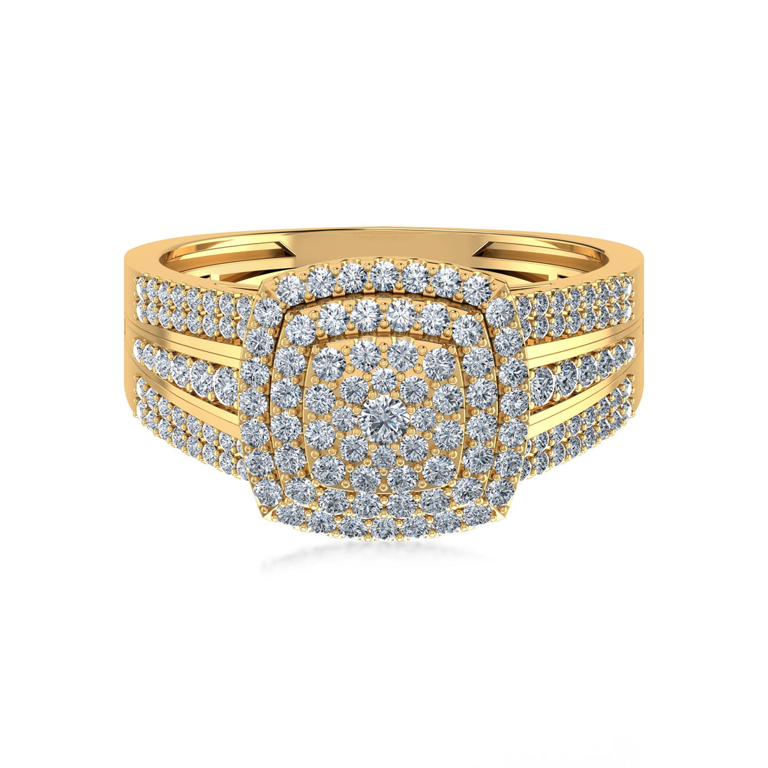 Grand Cluster Lab Grown Diamond Ring