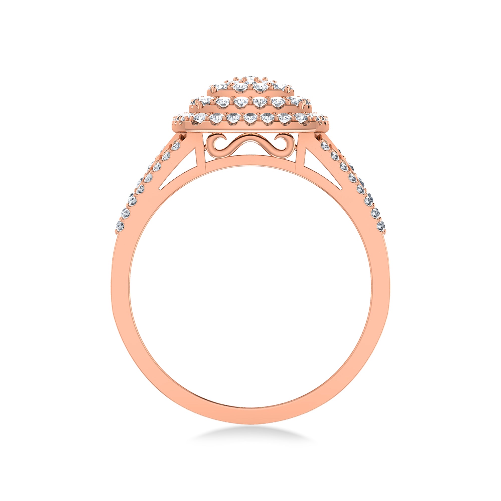 Grand Cluster Lab Grown Diamond Ring 6