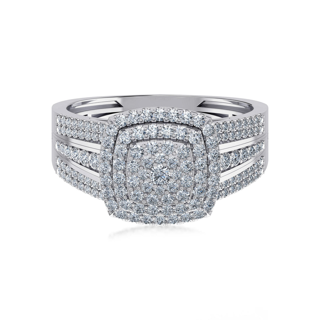 Grand Cluster Lab Grown Diamond Ring 7