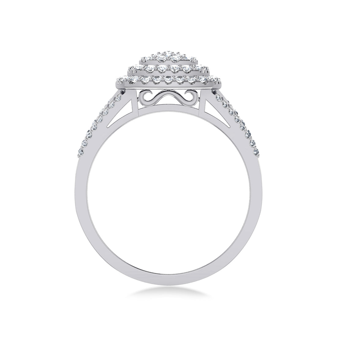 Grand Cluster Lab Grown Diamond Ring 9