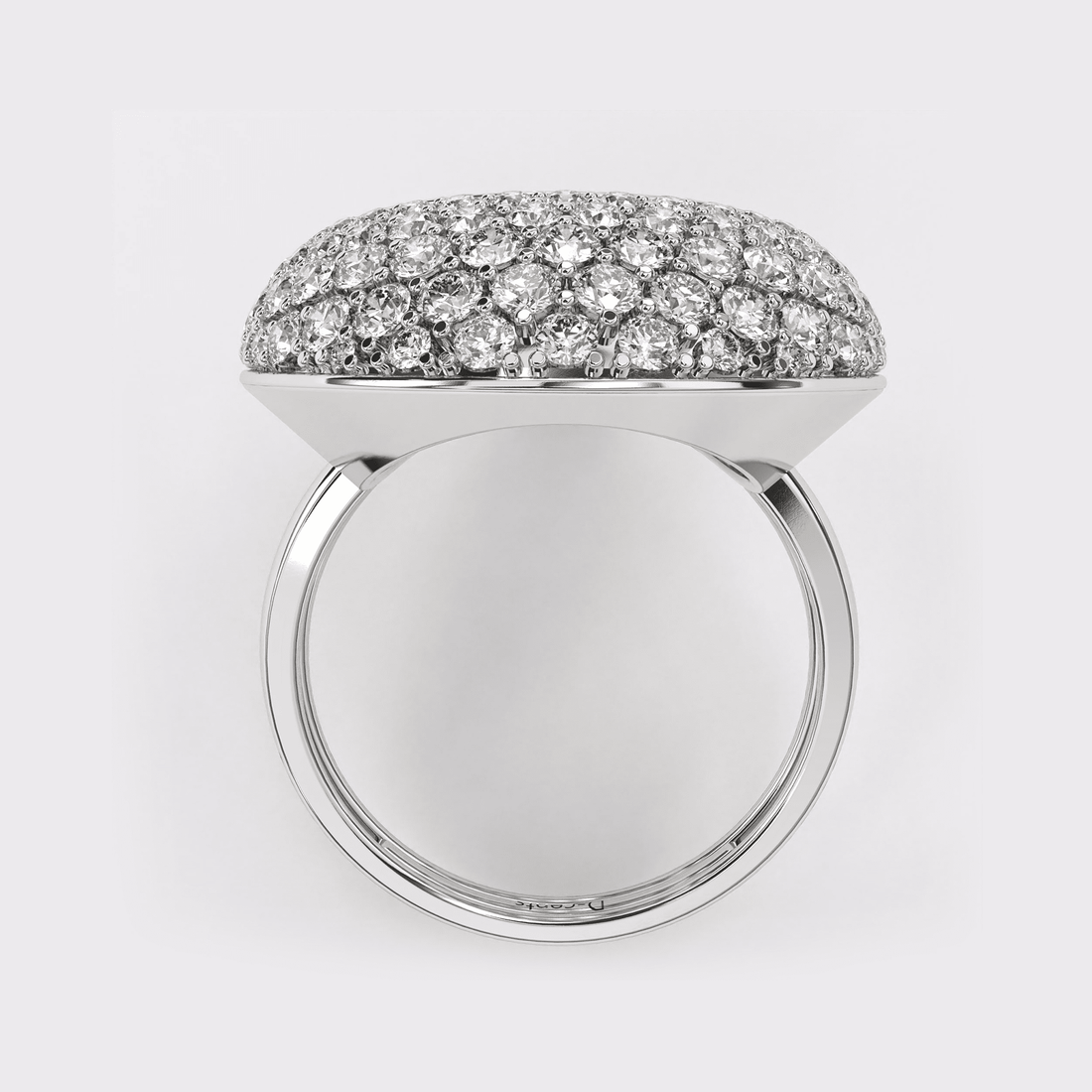 Half Dome Diamond Ring