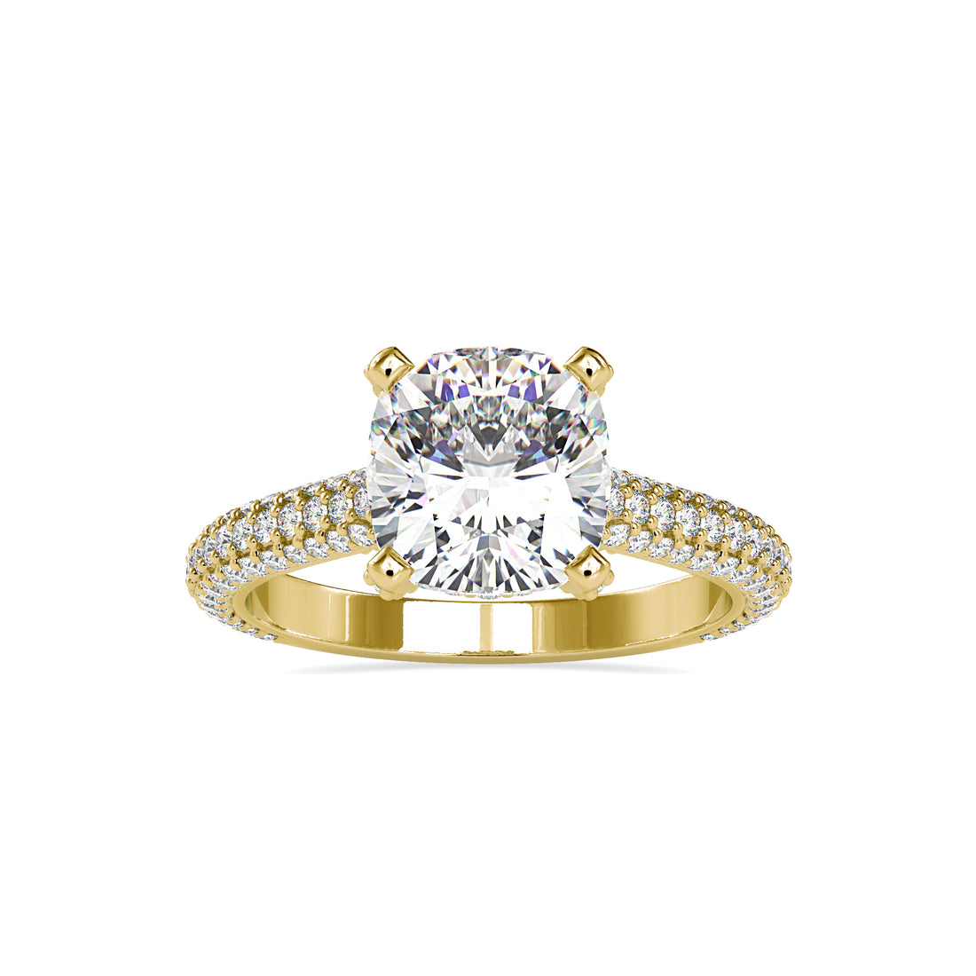 Halo Crown Solitaire Diamond Ring
