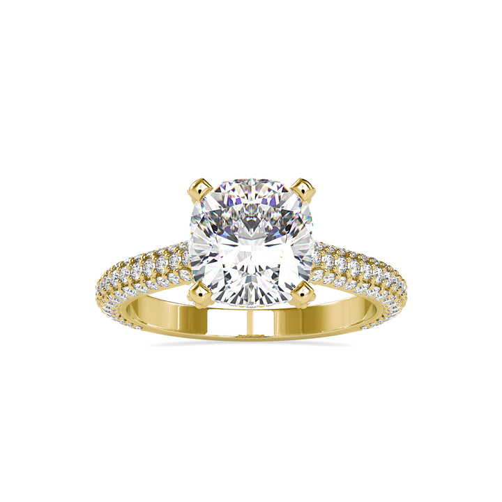 Halo Crown Solitaire Diamond Ring