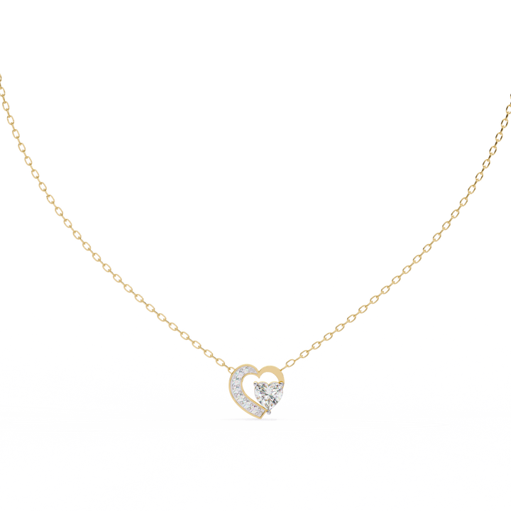 Hanging Heart Diamond Pendant