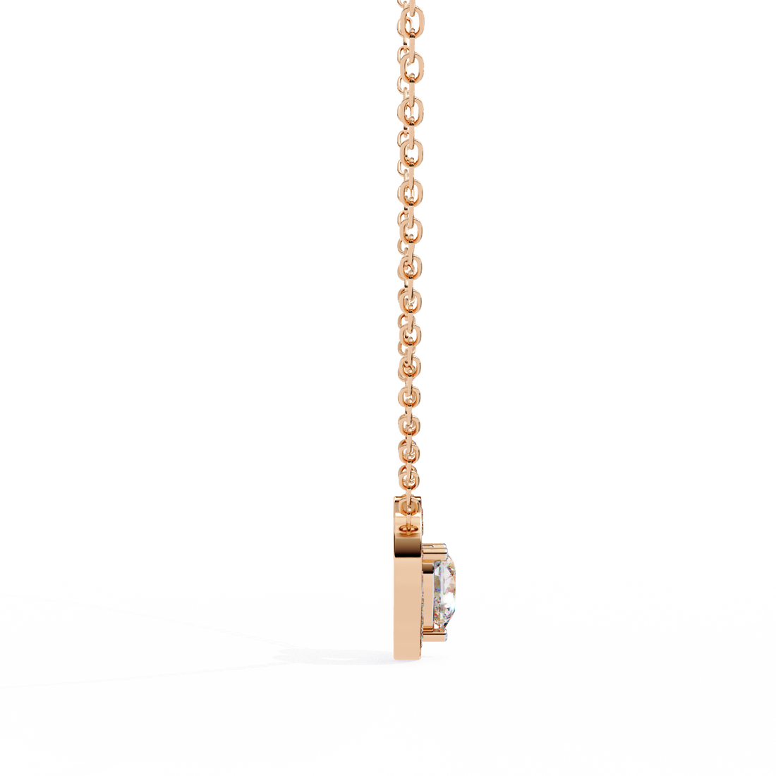 Hanging Heart Diamond Pendant