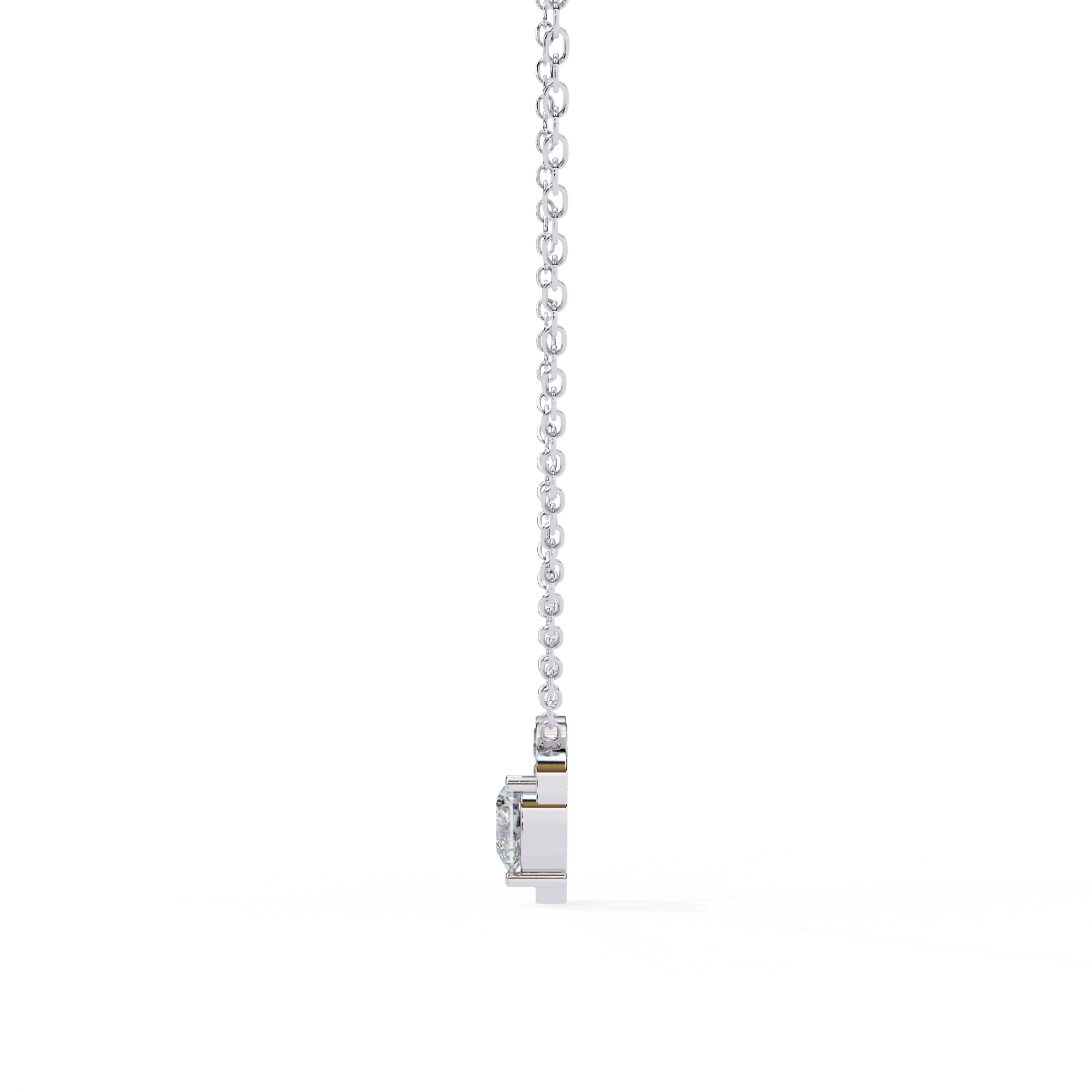 Hanging Heart Diamond Pendant