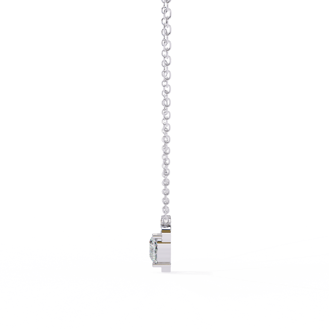 Hanging Heart Diamond Pendant