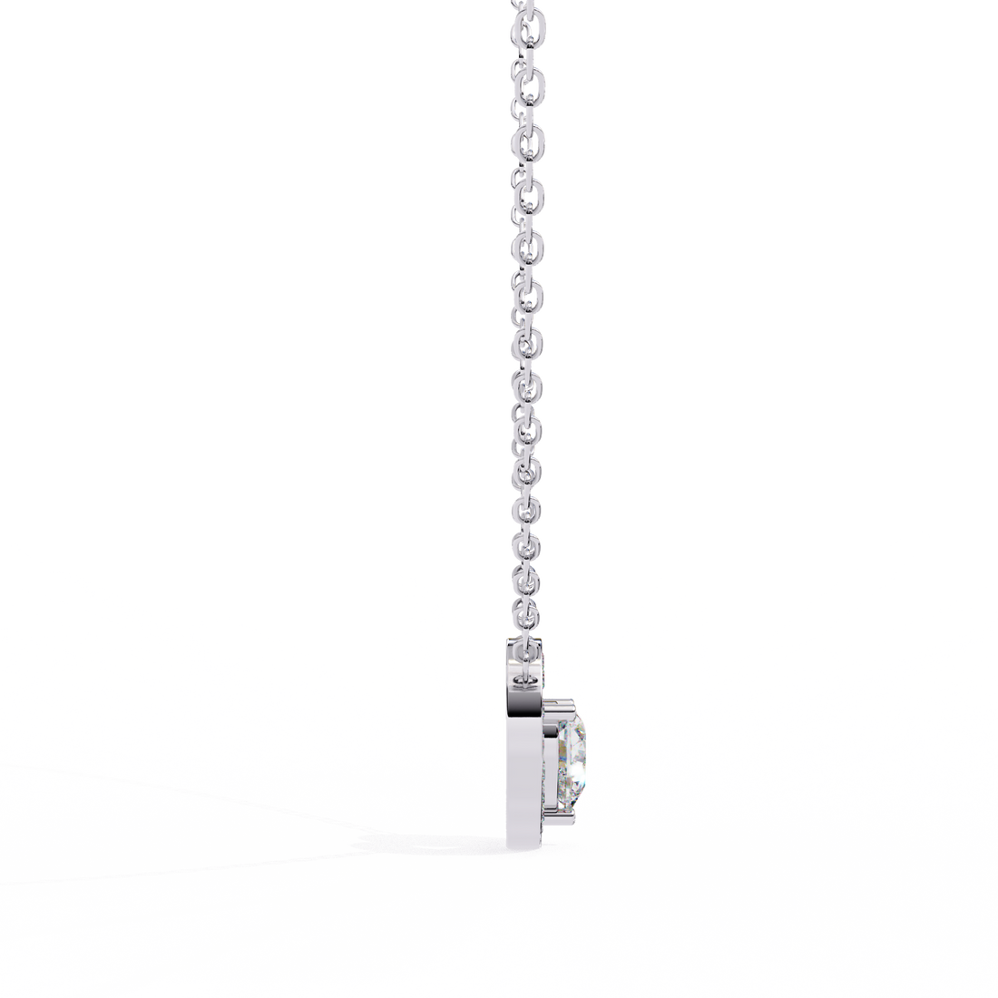 Hanging Heart Diamond Pendant