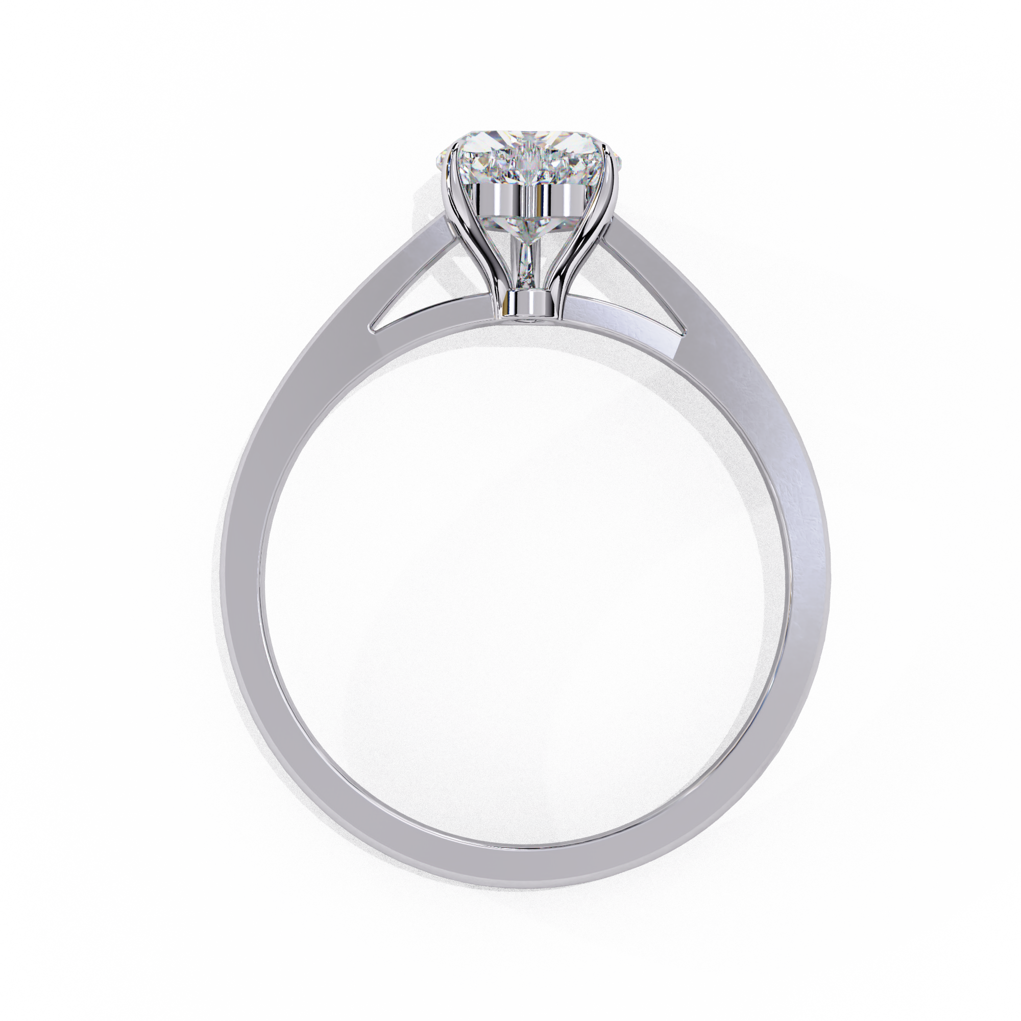 Heartsong Solitaire Diamond Ring 11