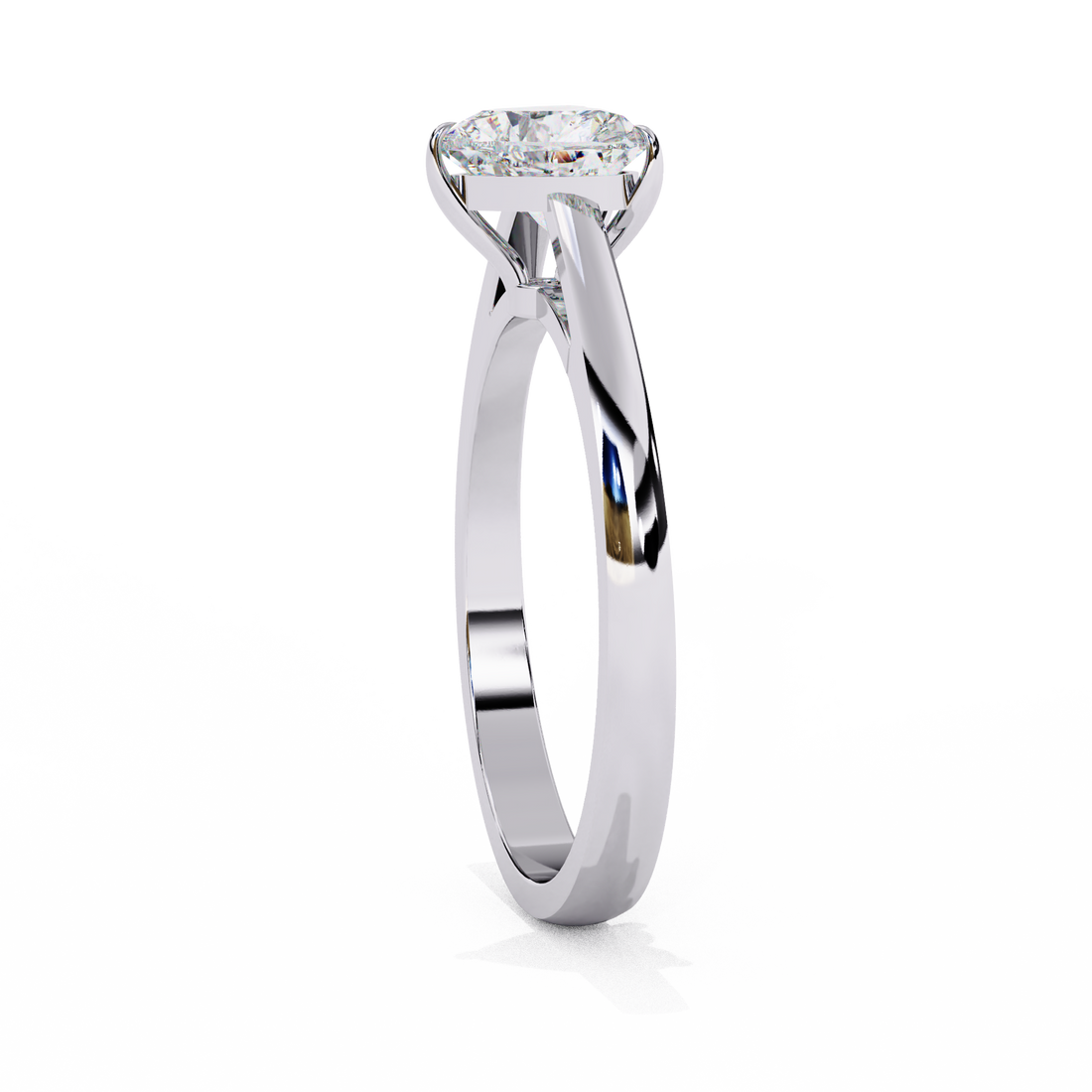 Heartsong Solitaire Diamond Ring 12