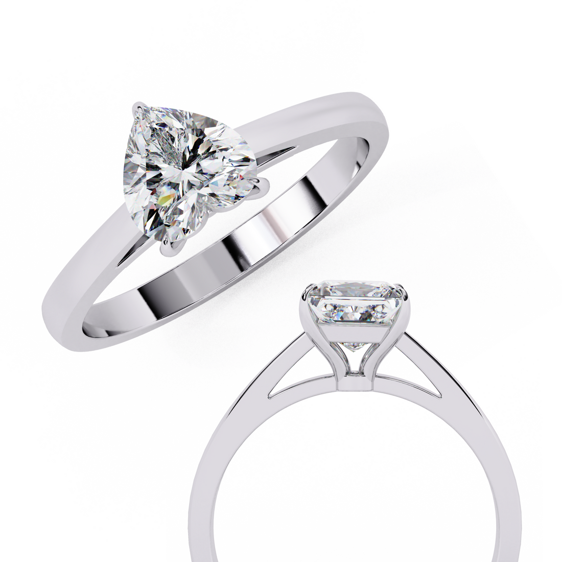Heartsong Solitaire Diamond Ring 13