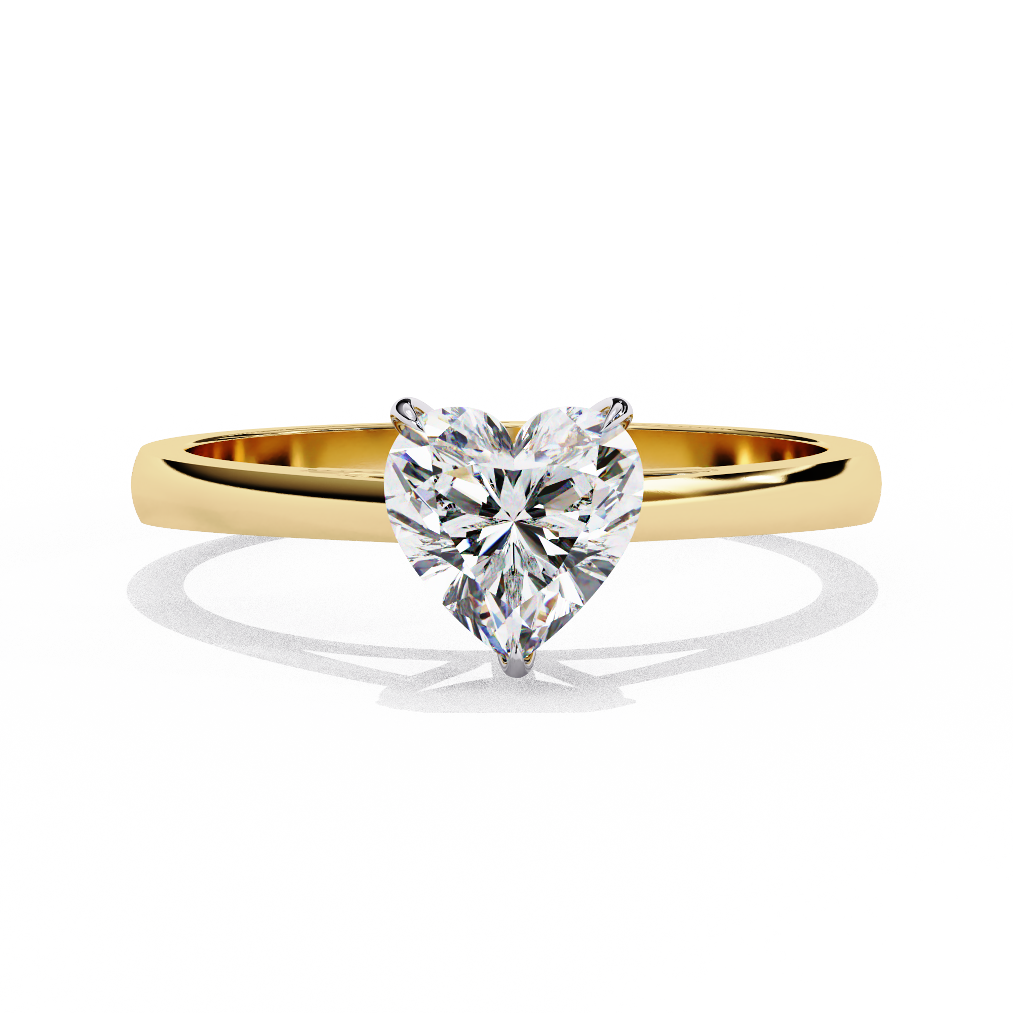 Heartsong Solitaire Diamond Ring 2