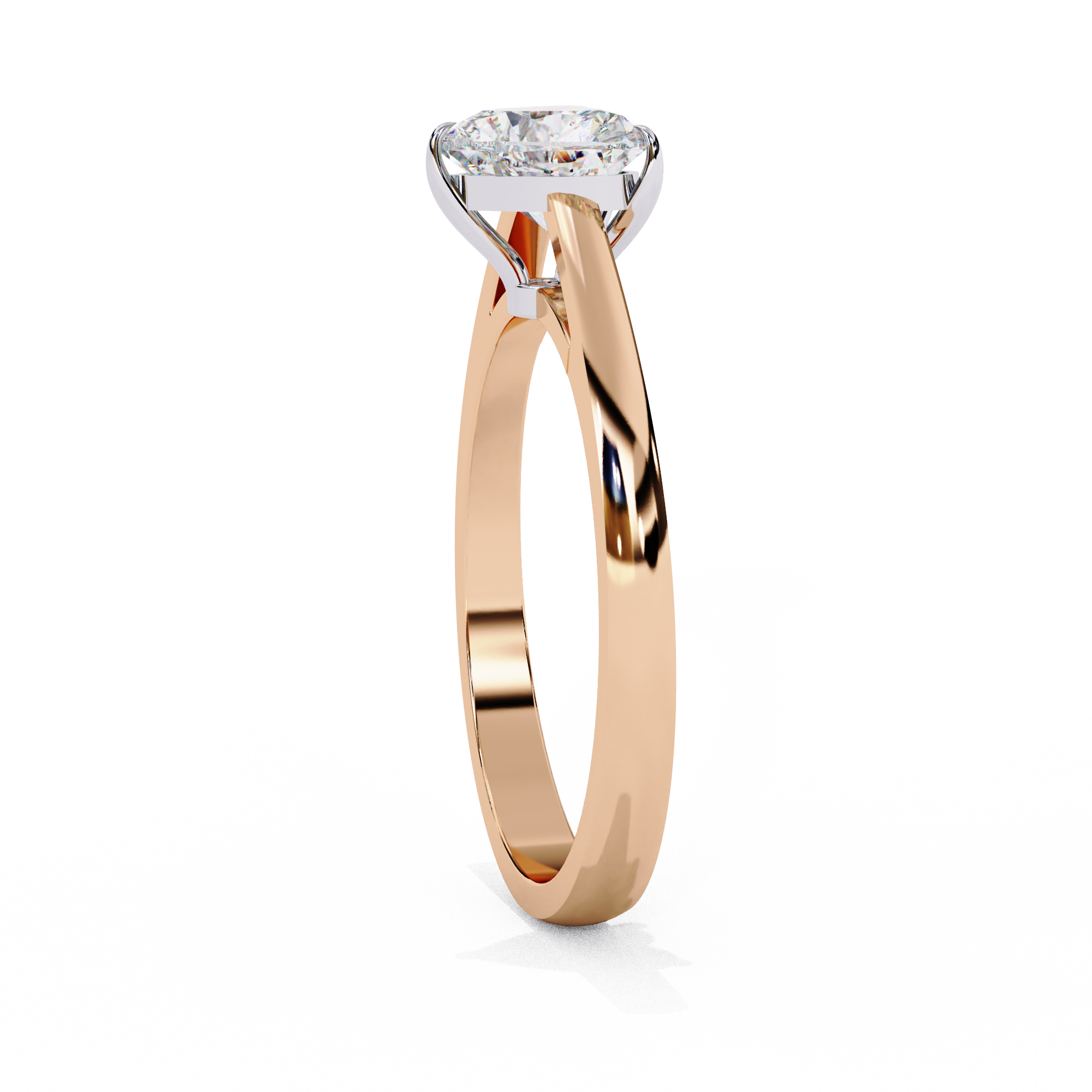 Heartsong Solitaire Diamond Ring 6