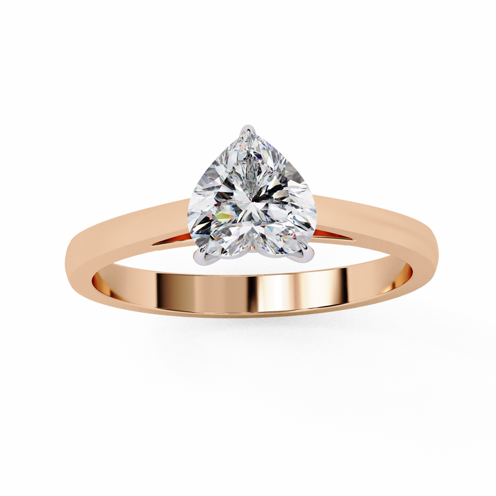 Heartsong Solitaire Diamond Ring 7