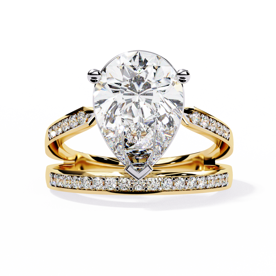 Heavenly Spark Drop Diamond Ring