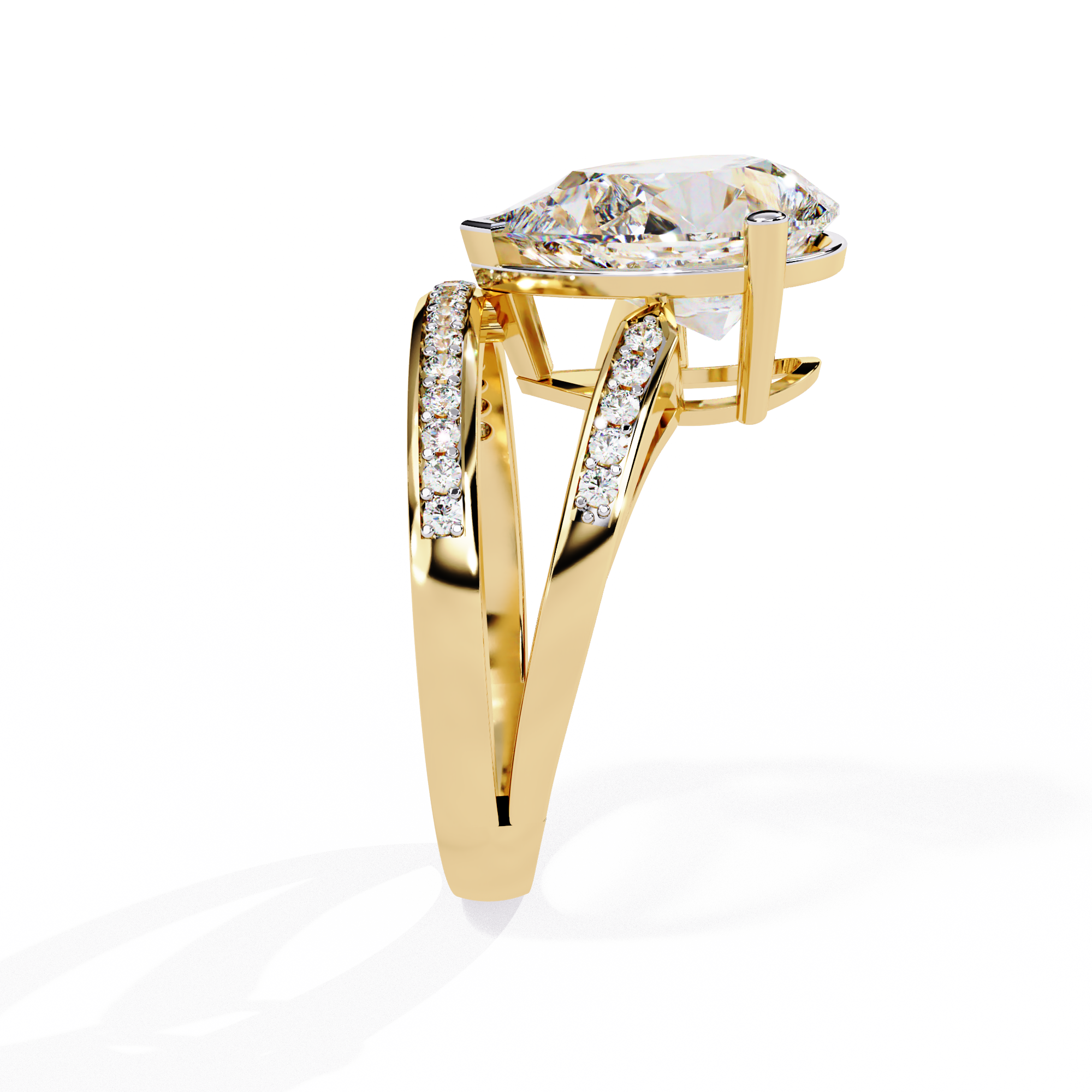 Heavenly Spark Drop Diamond Ring 3