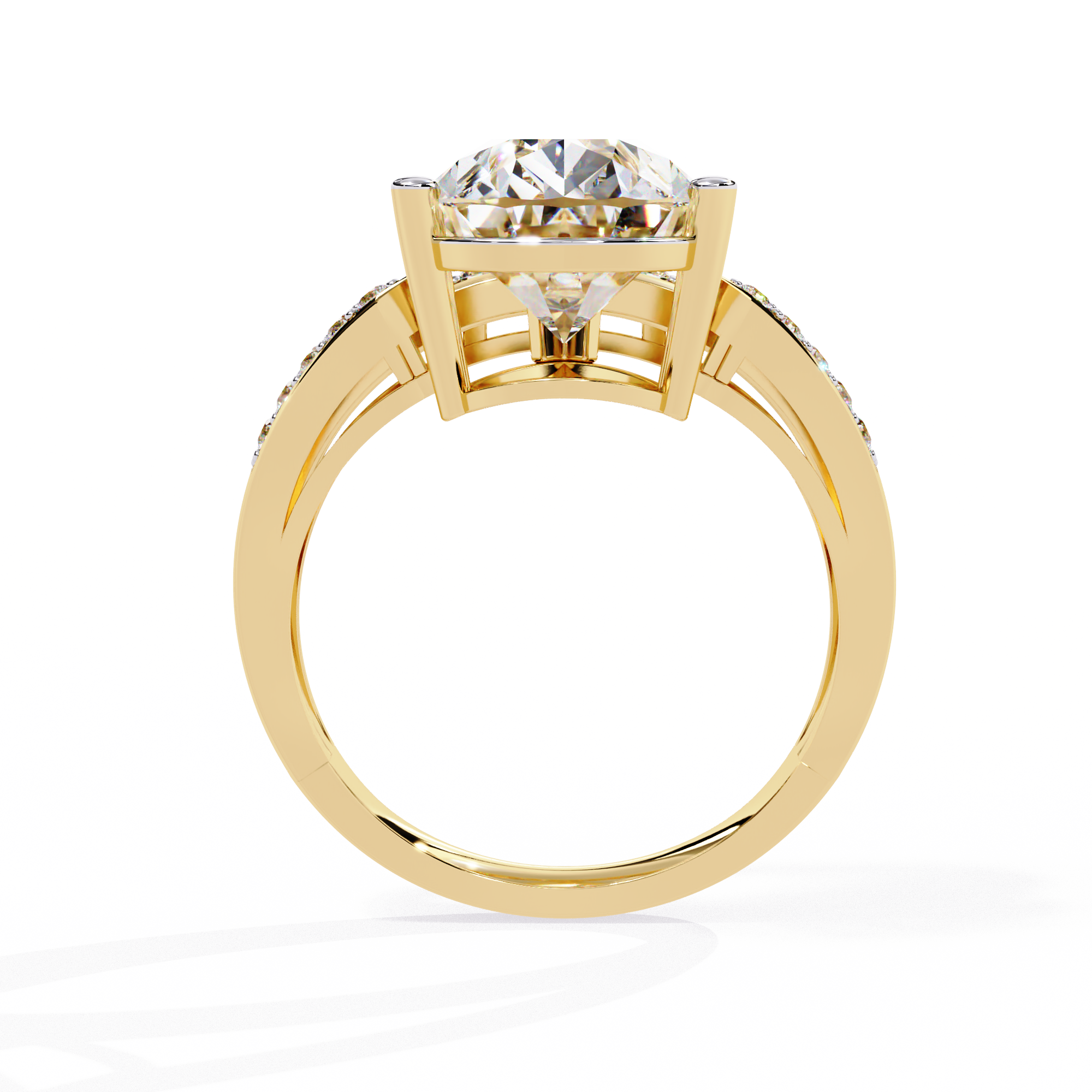 Heavenly Spark Drop Diamond Ring 4