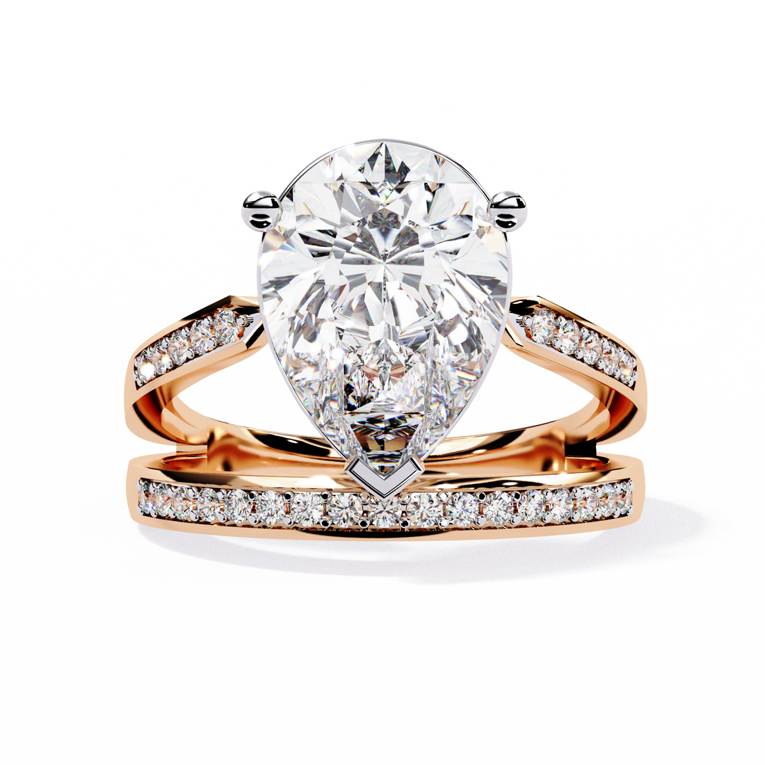 Heavenly Spark Drop Diamond Ring 5