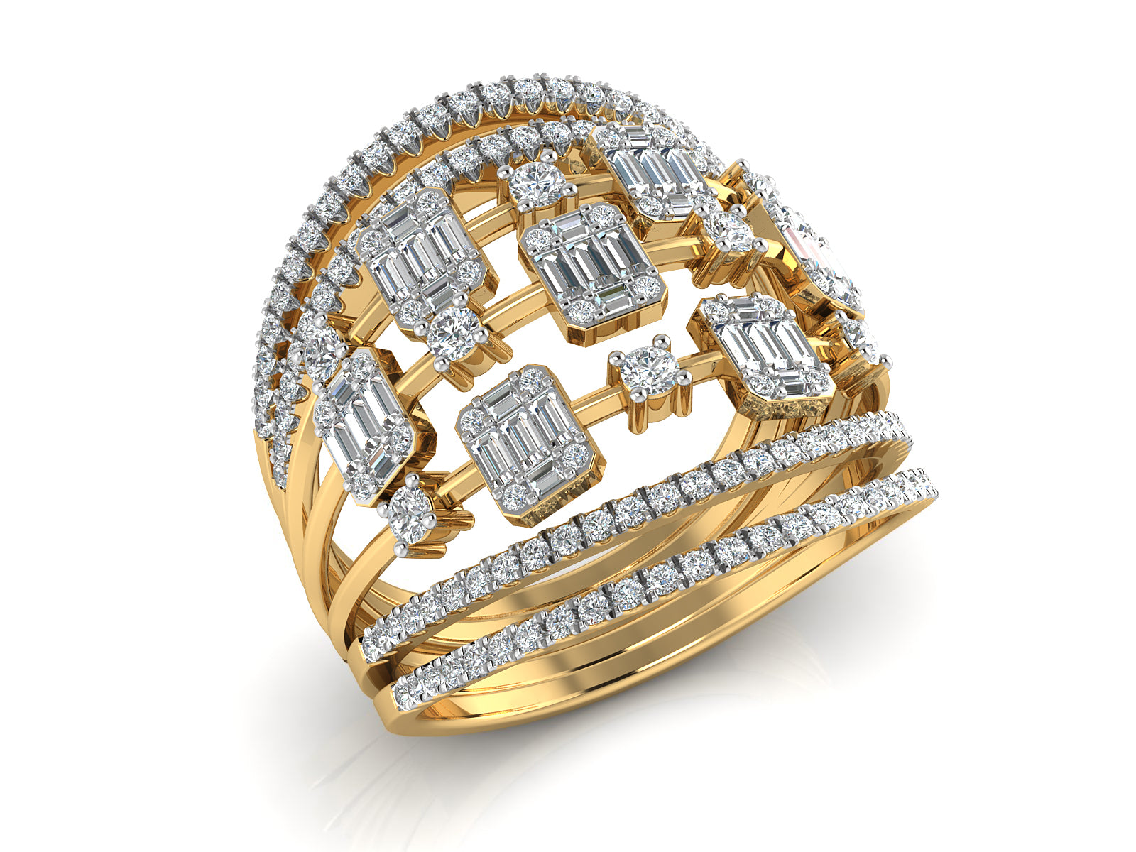 Heavenly Sparking Illusion Diamond Ring 2
