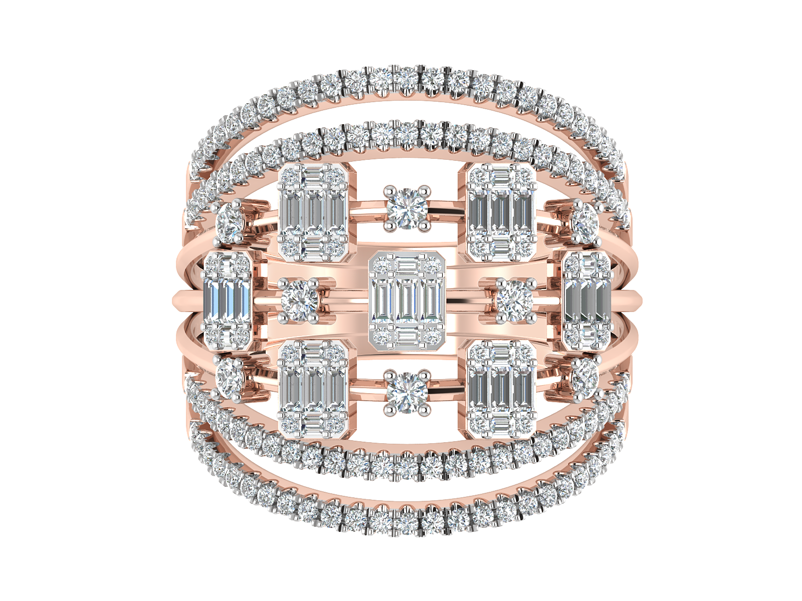 Heavenly Sparking Illusion Diamond Ring 4