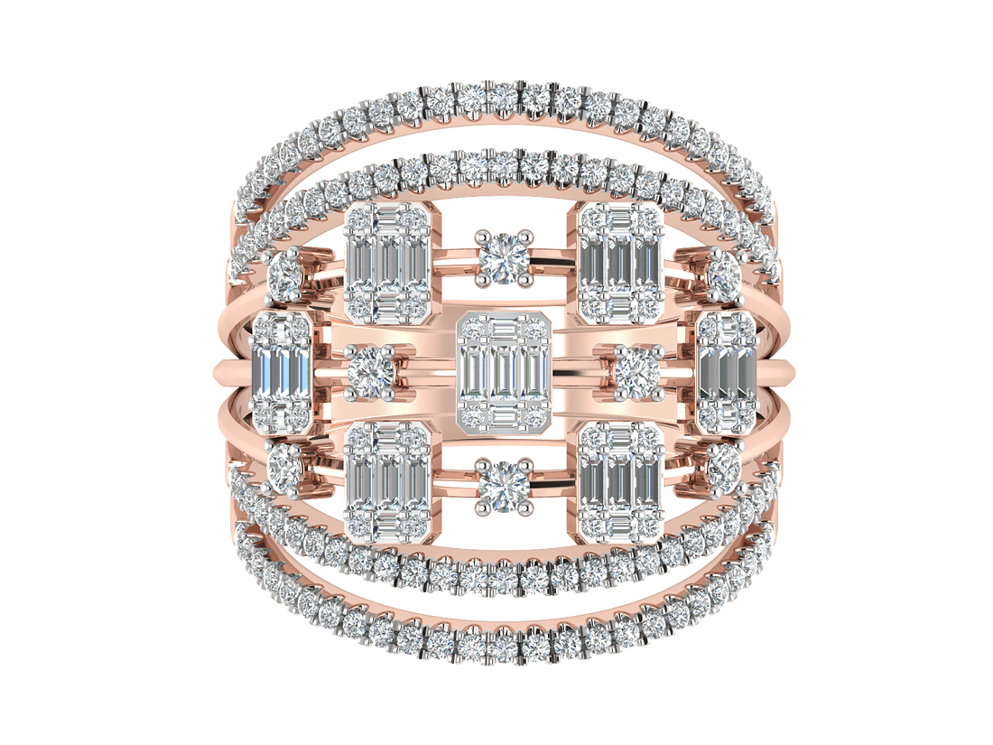 Heavenly Sparking Illusion Diamond Ring 4