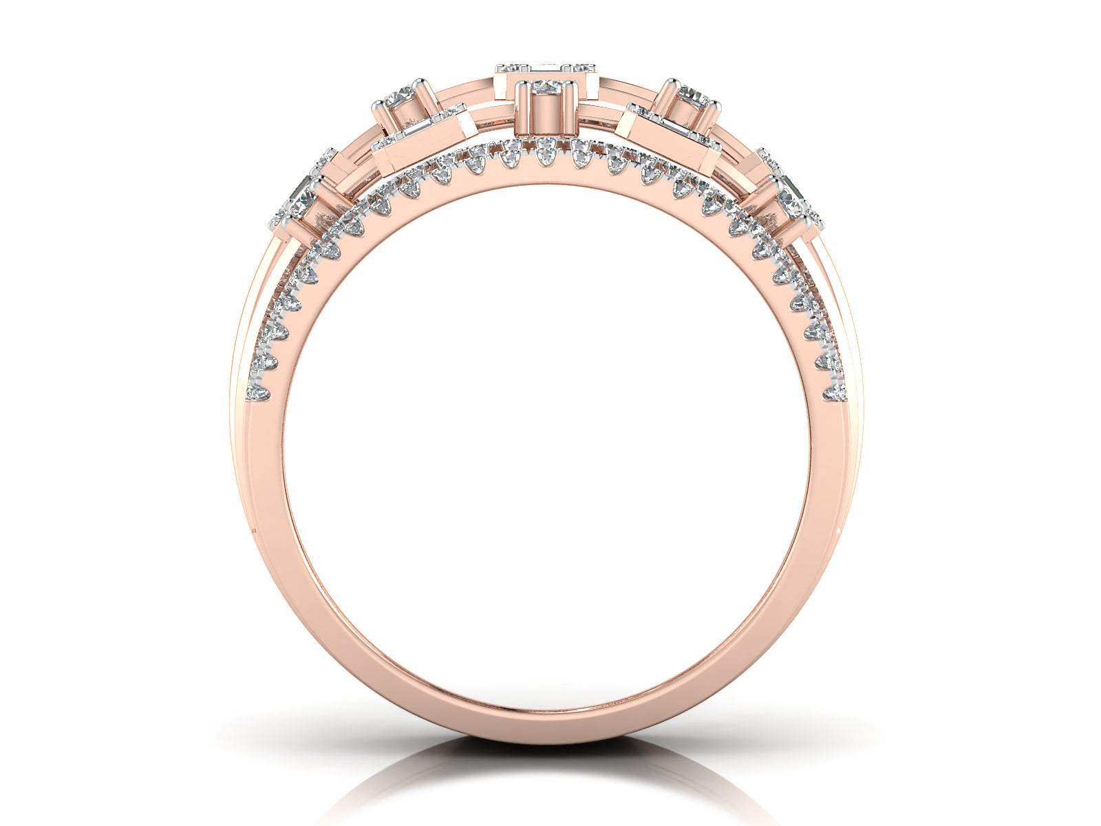 Heavenly Sparking Illusion Diamond Ring 6