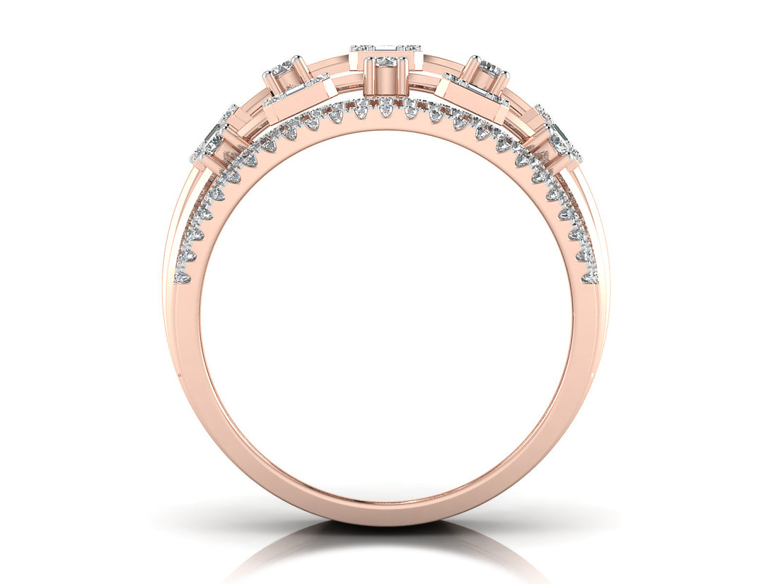 Heavenly Sparking Illusion Diamond Ring 6