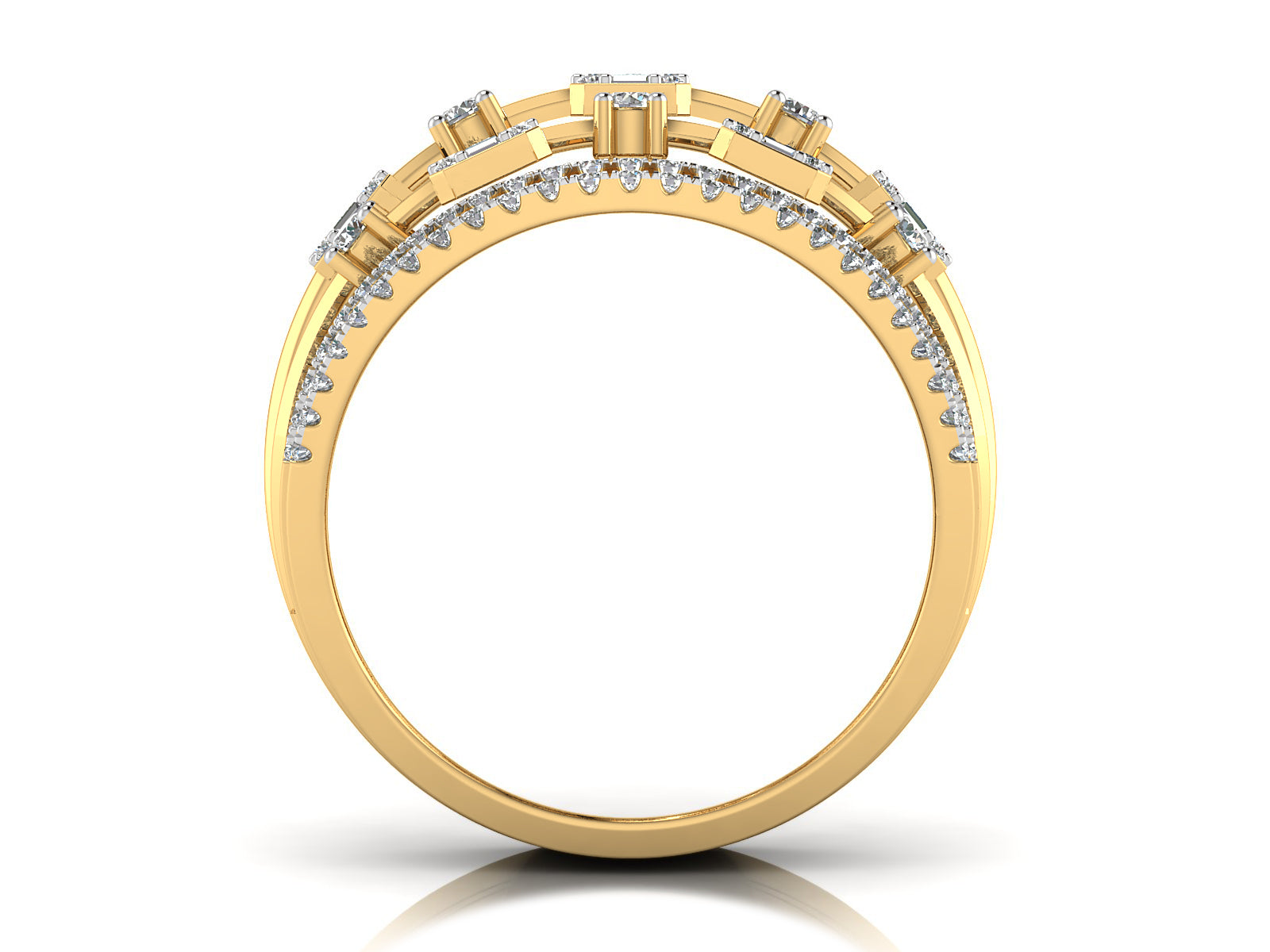 Heavenly Sparking Illusion Diamond Ring 8