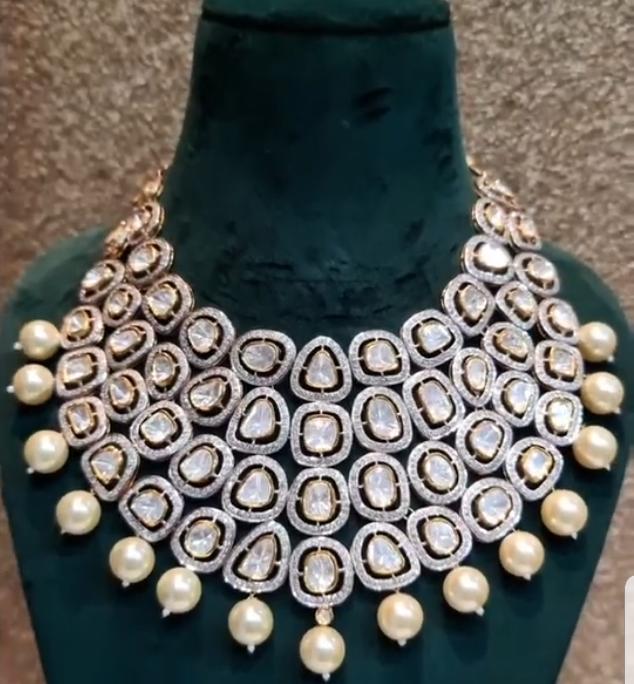 Heavy Lab Grown Polki Bridal Choker