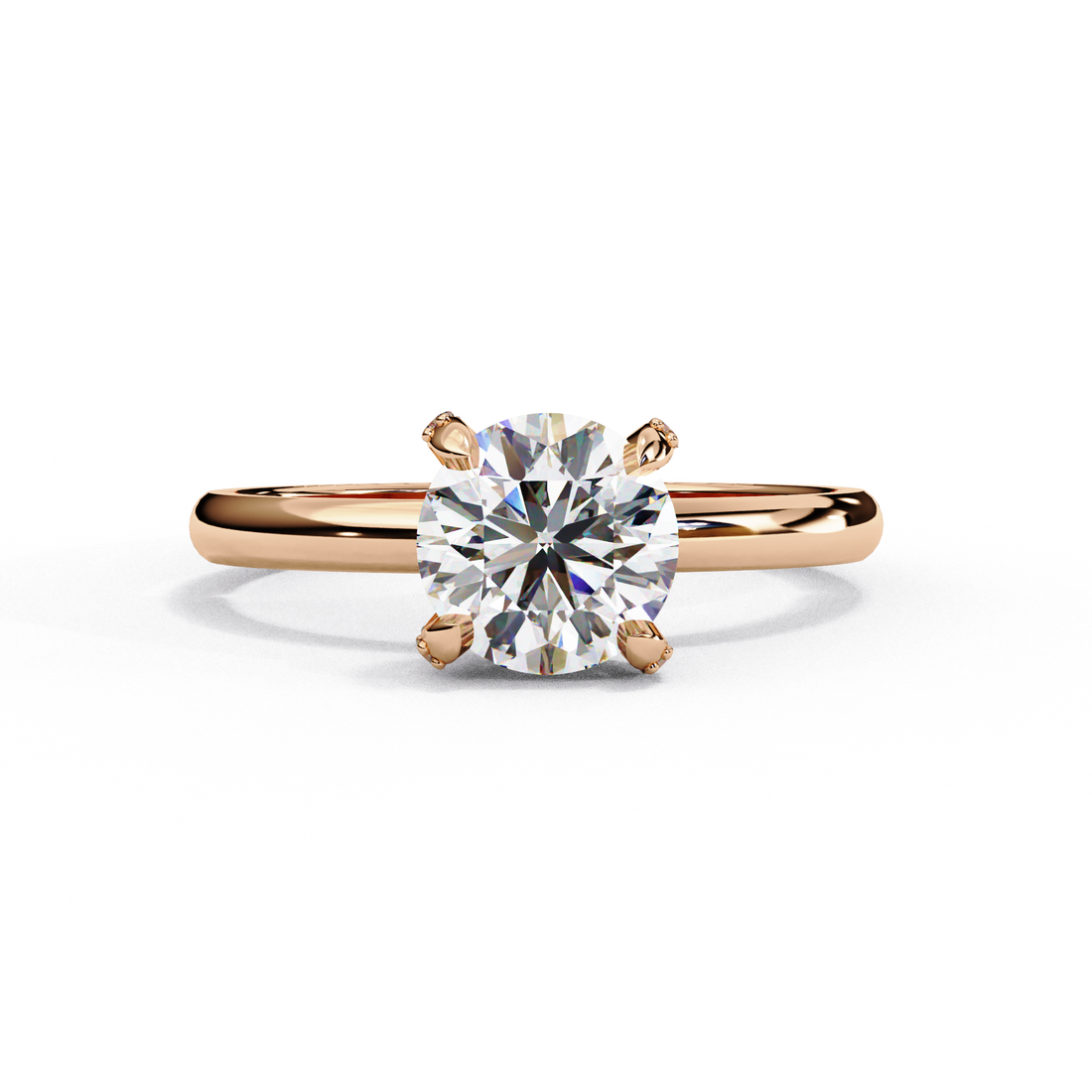 Hidden Halo Lab Grown Diamond Solitaire Ring6