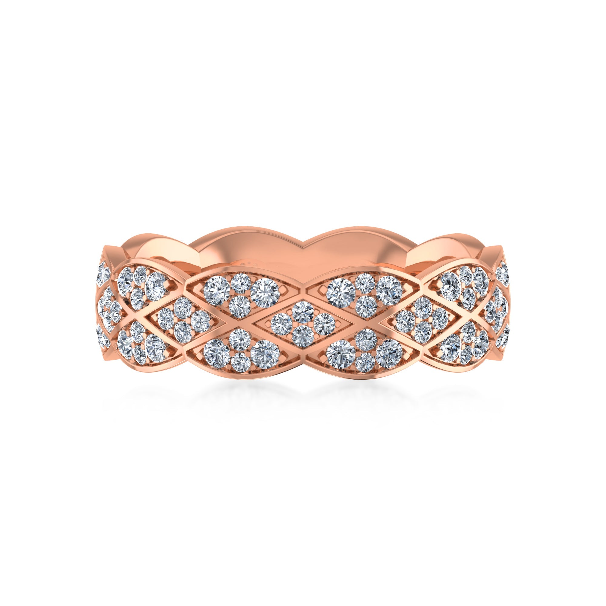 IceLane Lab Grown Diamond Braided Band 4