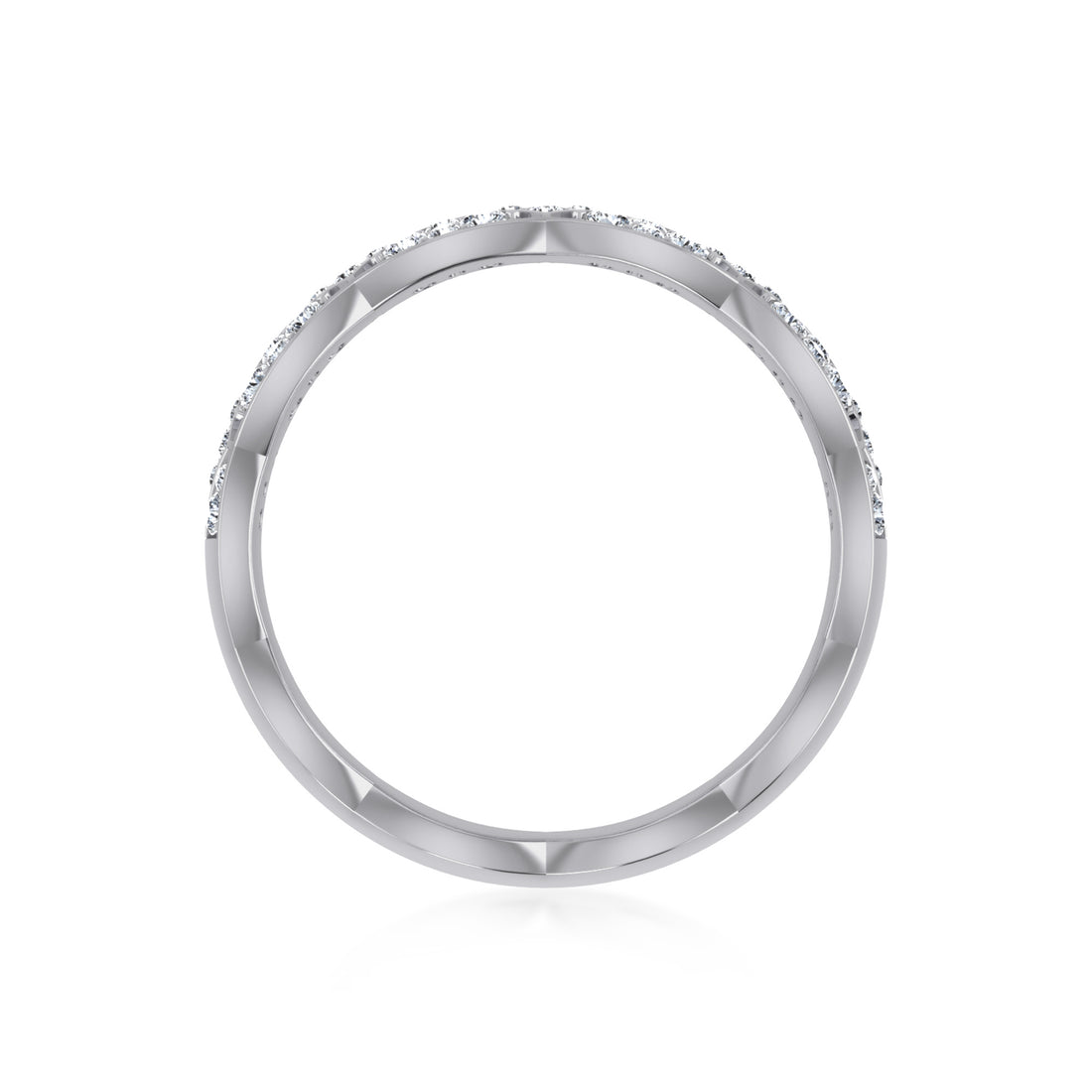 IceLane Lab Grown Diamond Braided Band 9