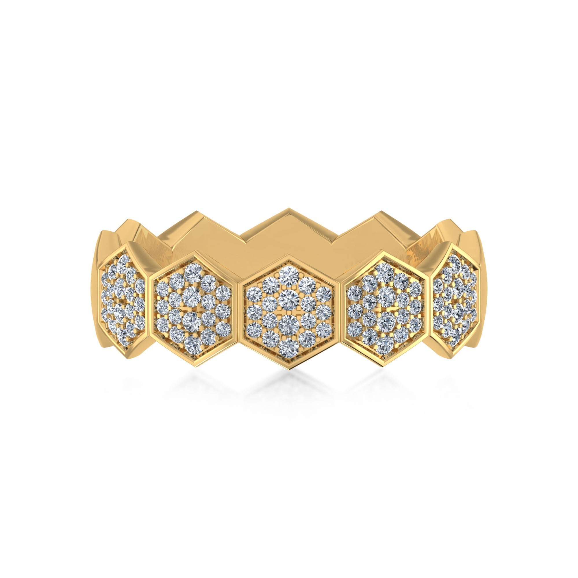 IceLane Lab Grown Diamond Geometric Band