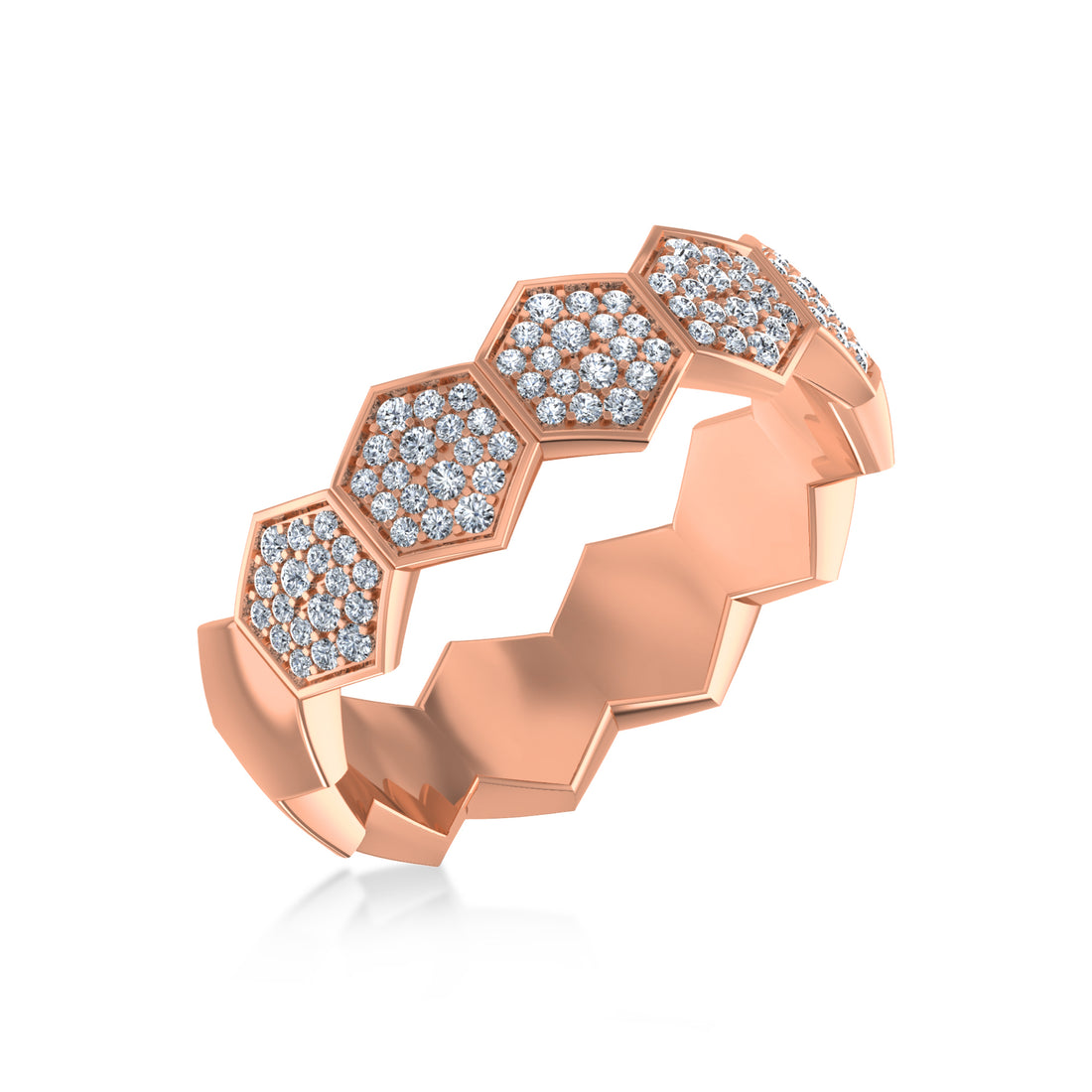 IceLane Lab Grown Diamond Geometric Band 5