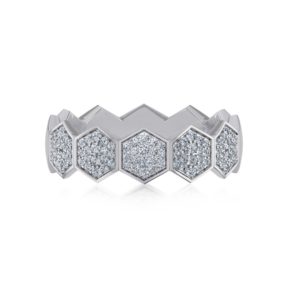IceLane Lab Grown Diamond Geometric Band 7