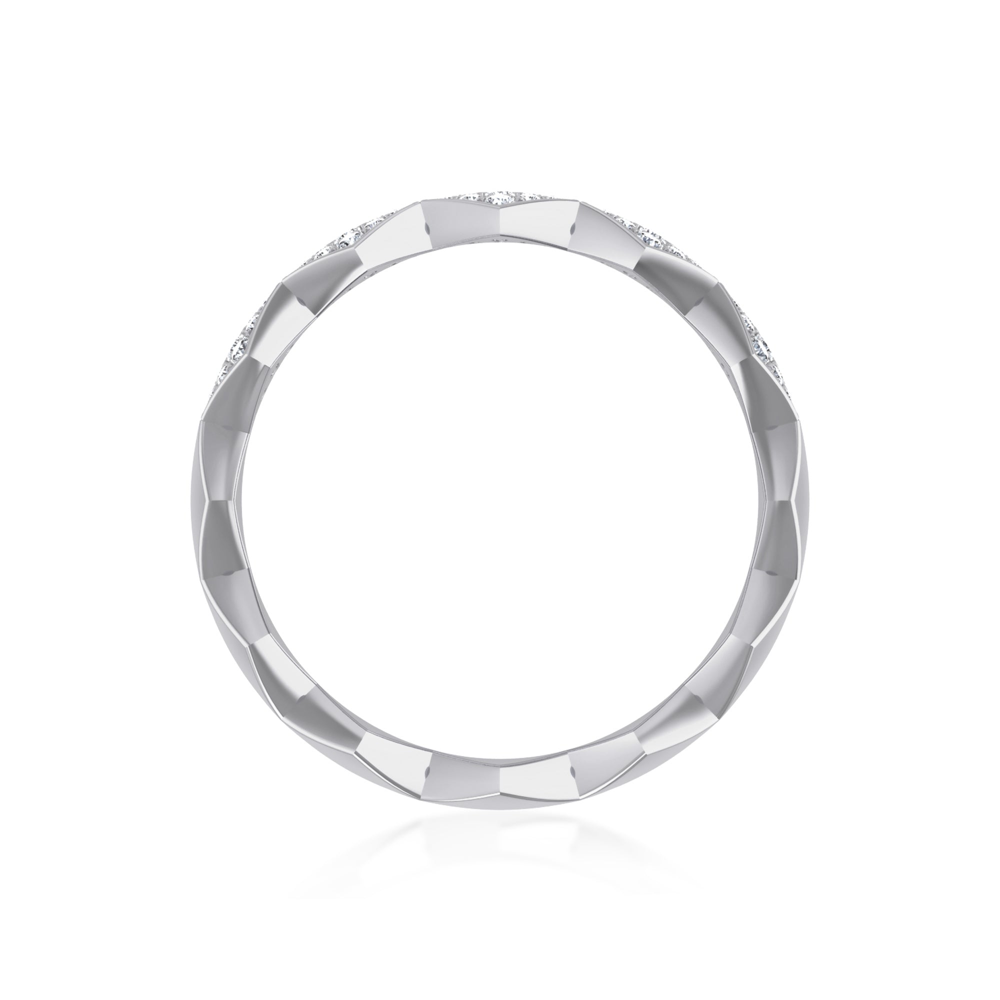 IceLane Lab Grown Diamond Geometric Band 9