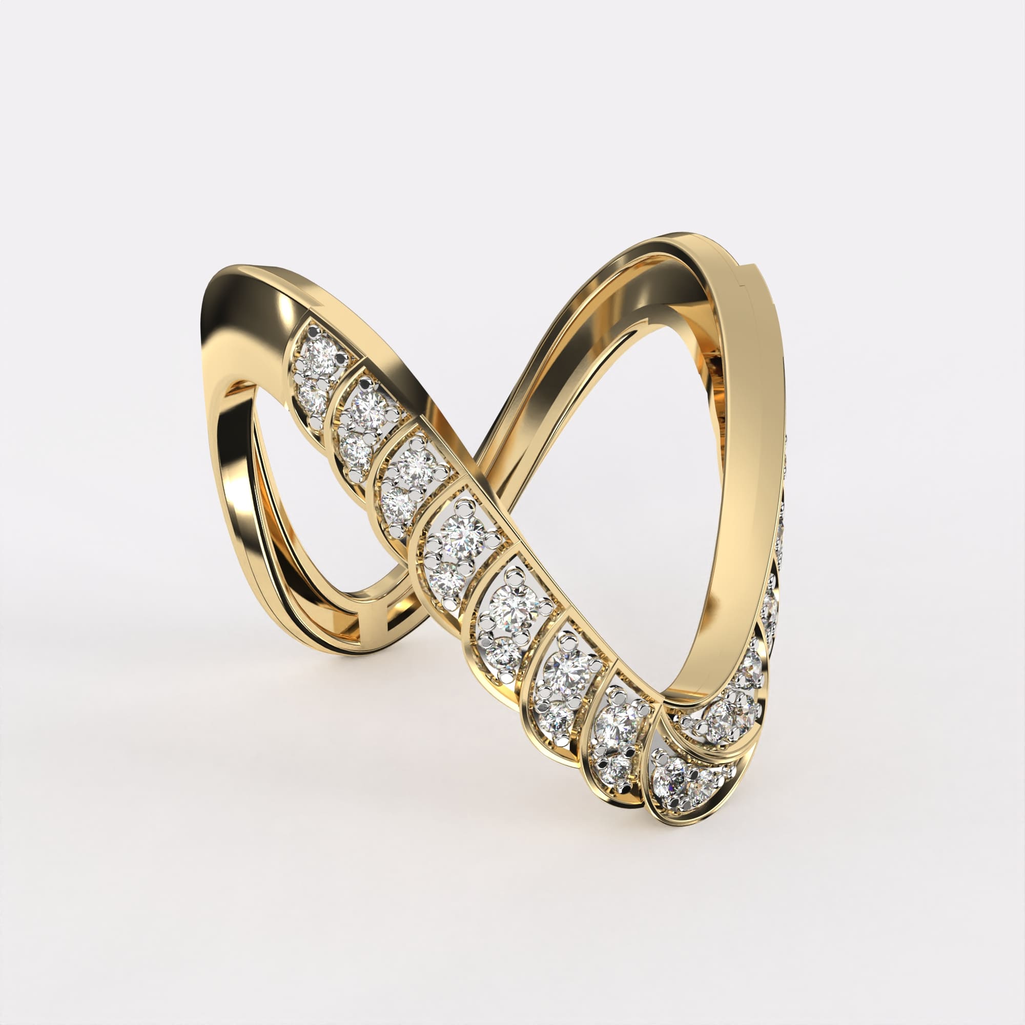Infinity Band Diamond Ring