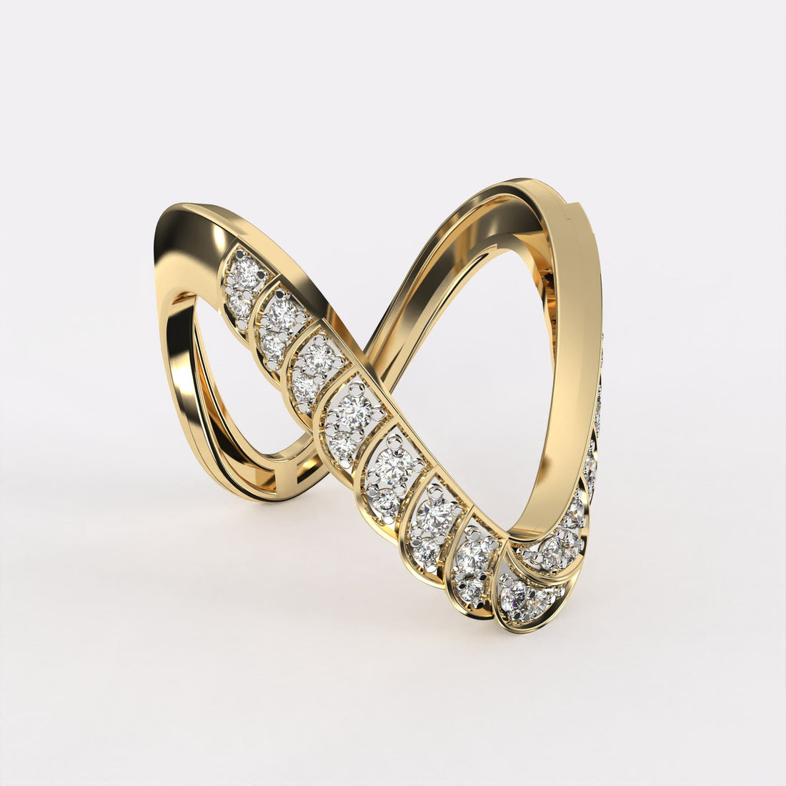Infinity Band Diamond Ring