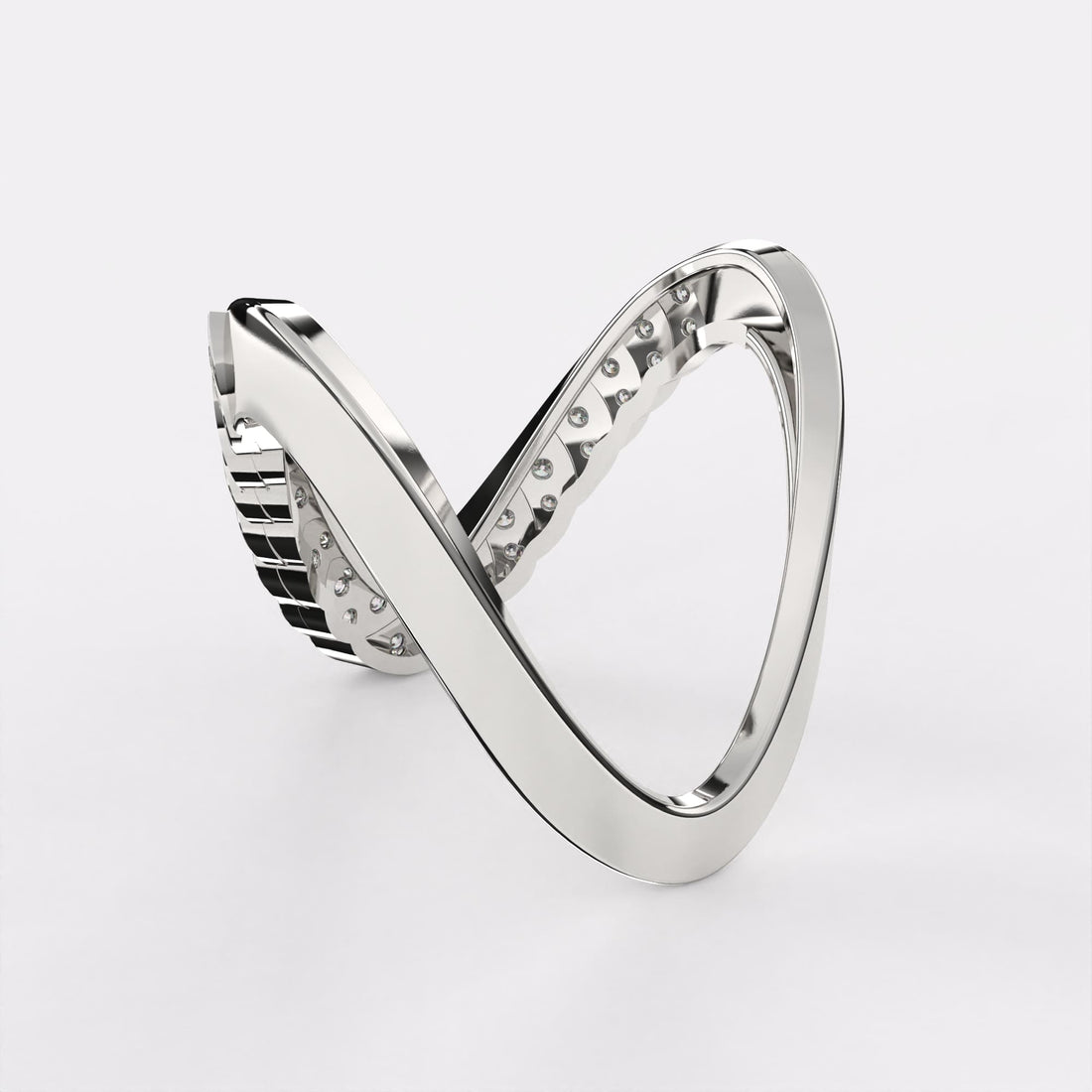 Infinity Band Diamond Ring