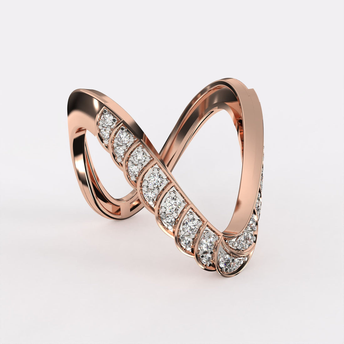 Infinity Band Diamond Ring