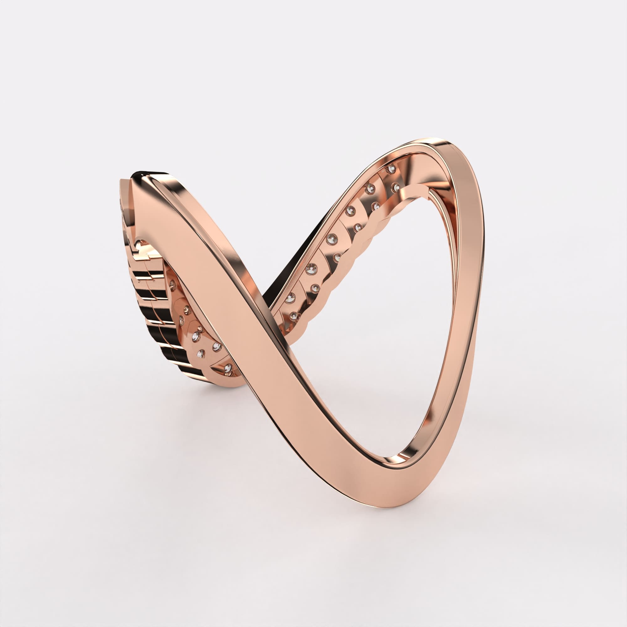 Infinity Band Diamond Ring