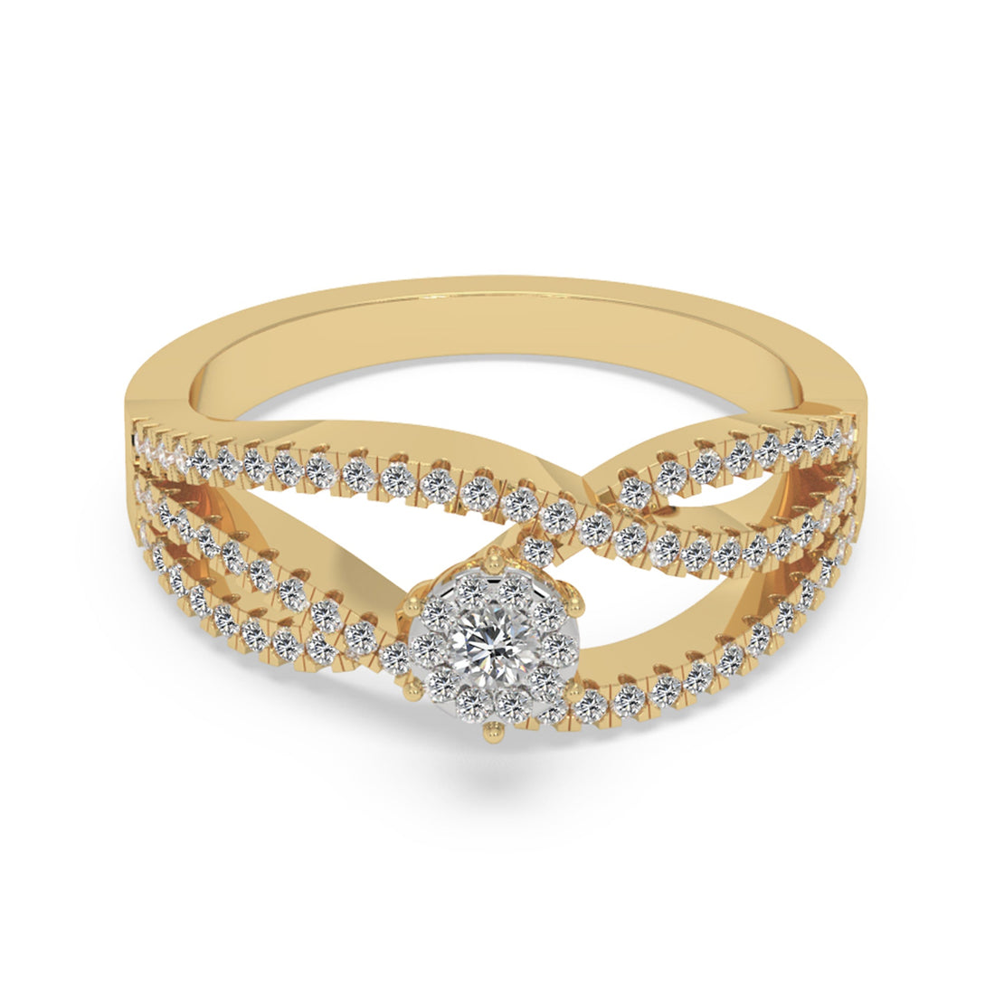 Infinity Twist Lab-Grown Diamond Ring