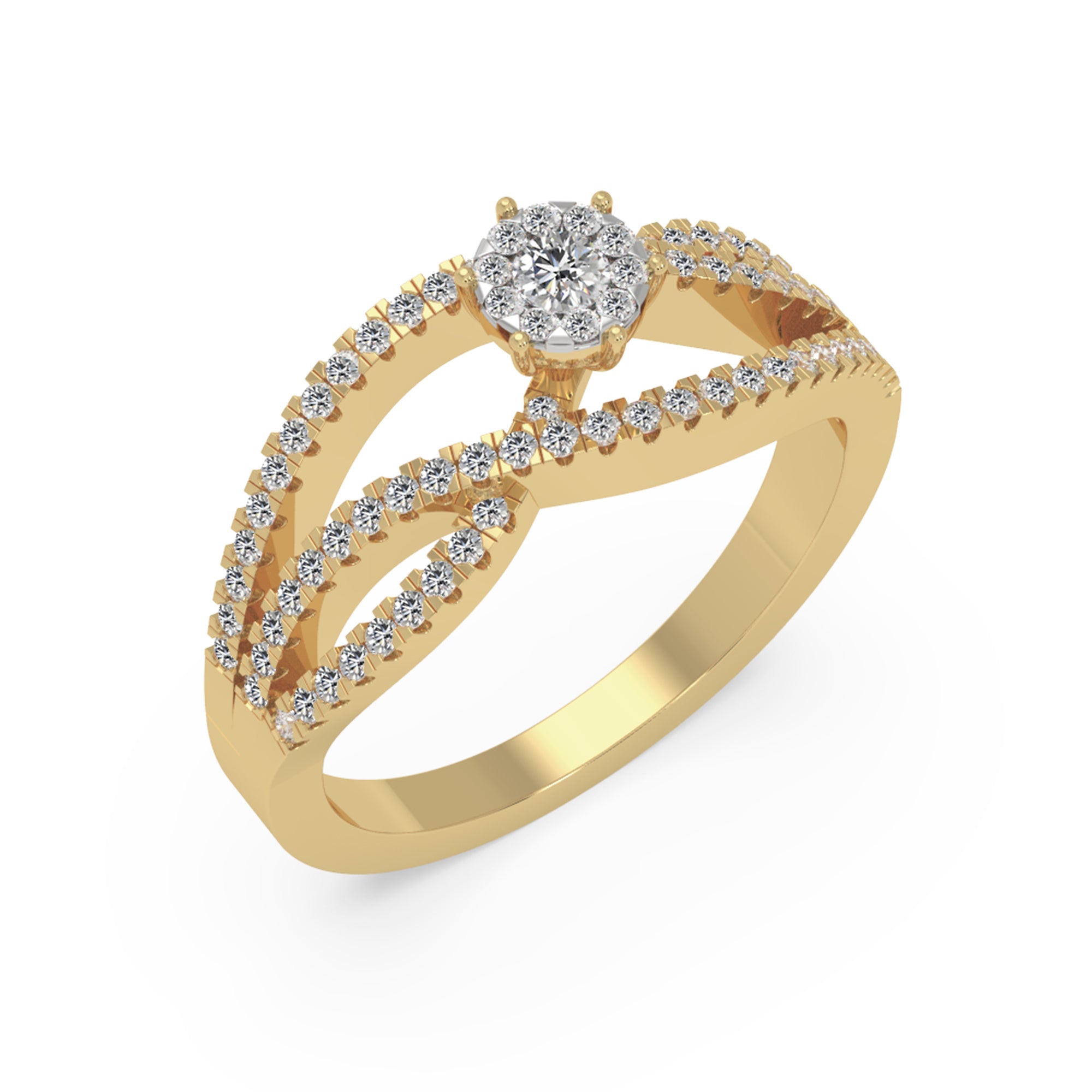 Infinity Twist Lab-Grown Diamond Ring