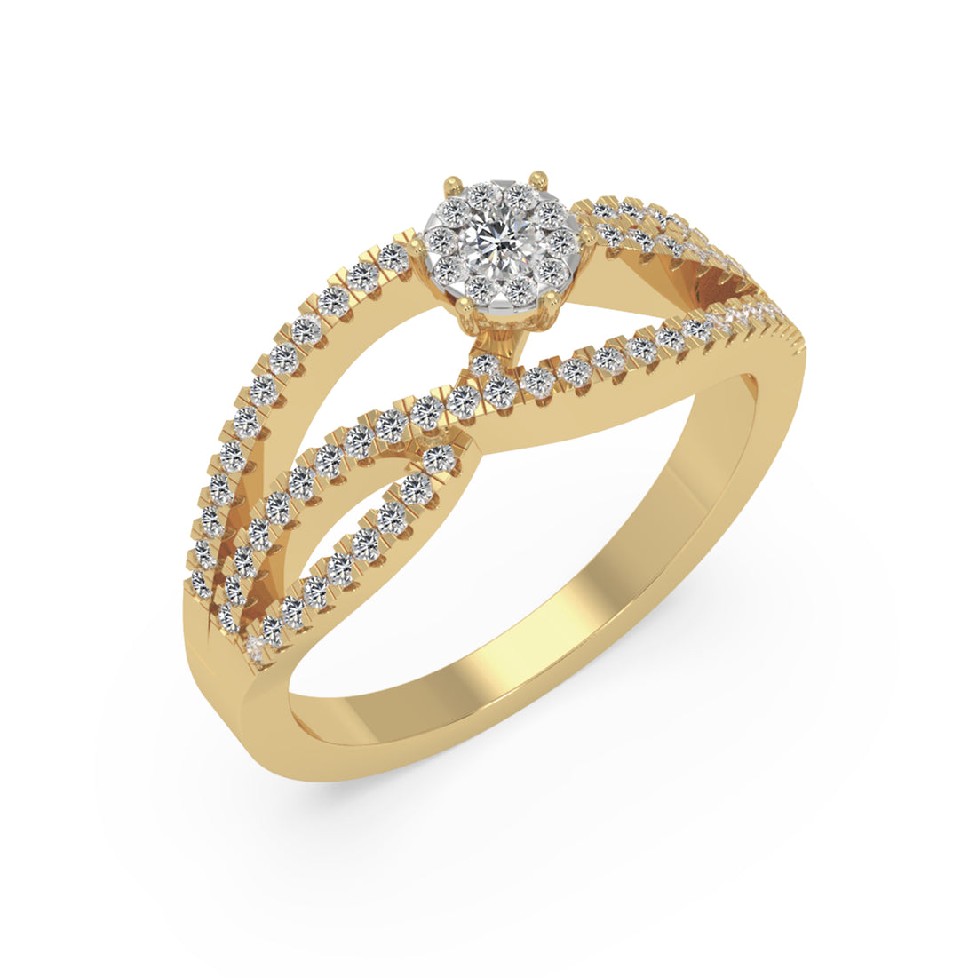 Infinity Twist Lab-Grown Diamond Ring