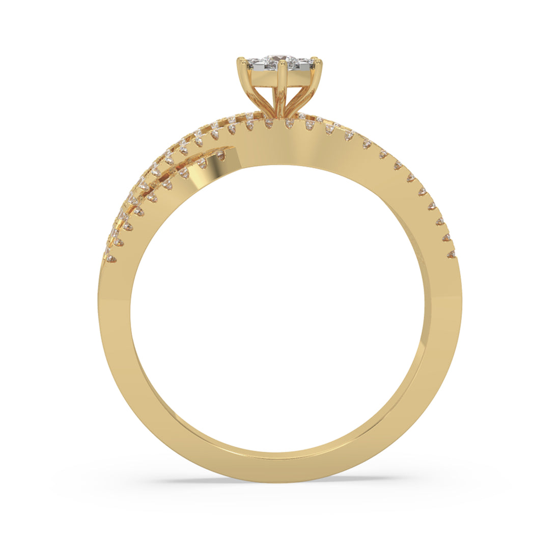 Infinity Twist Lab-Grown Diamond Ring