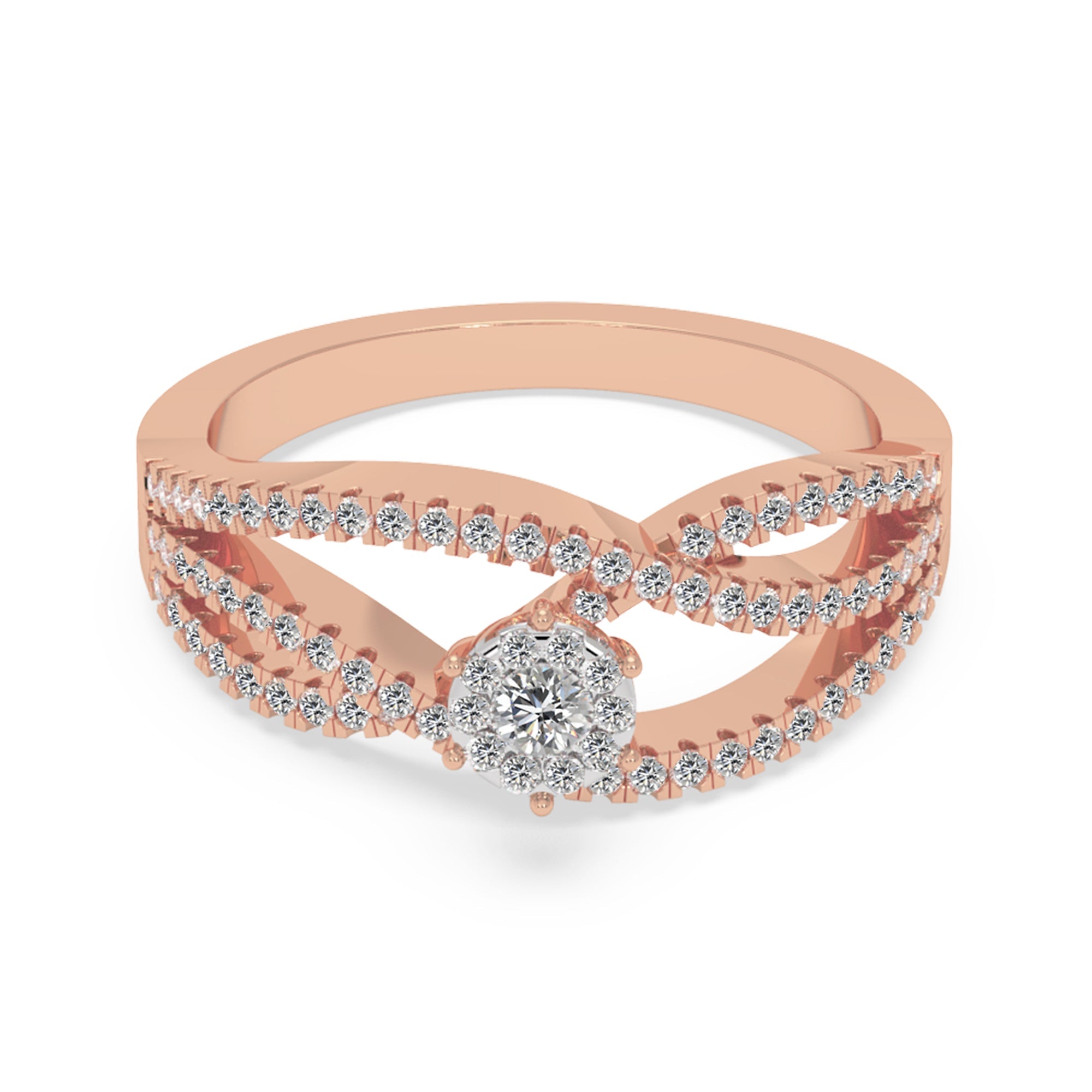 Infinity Twist Lab-Grown Diamond Ring