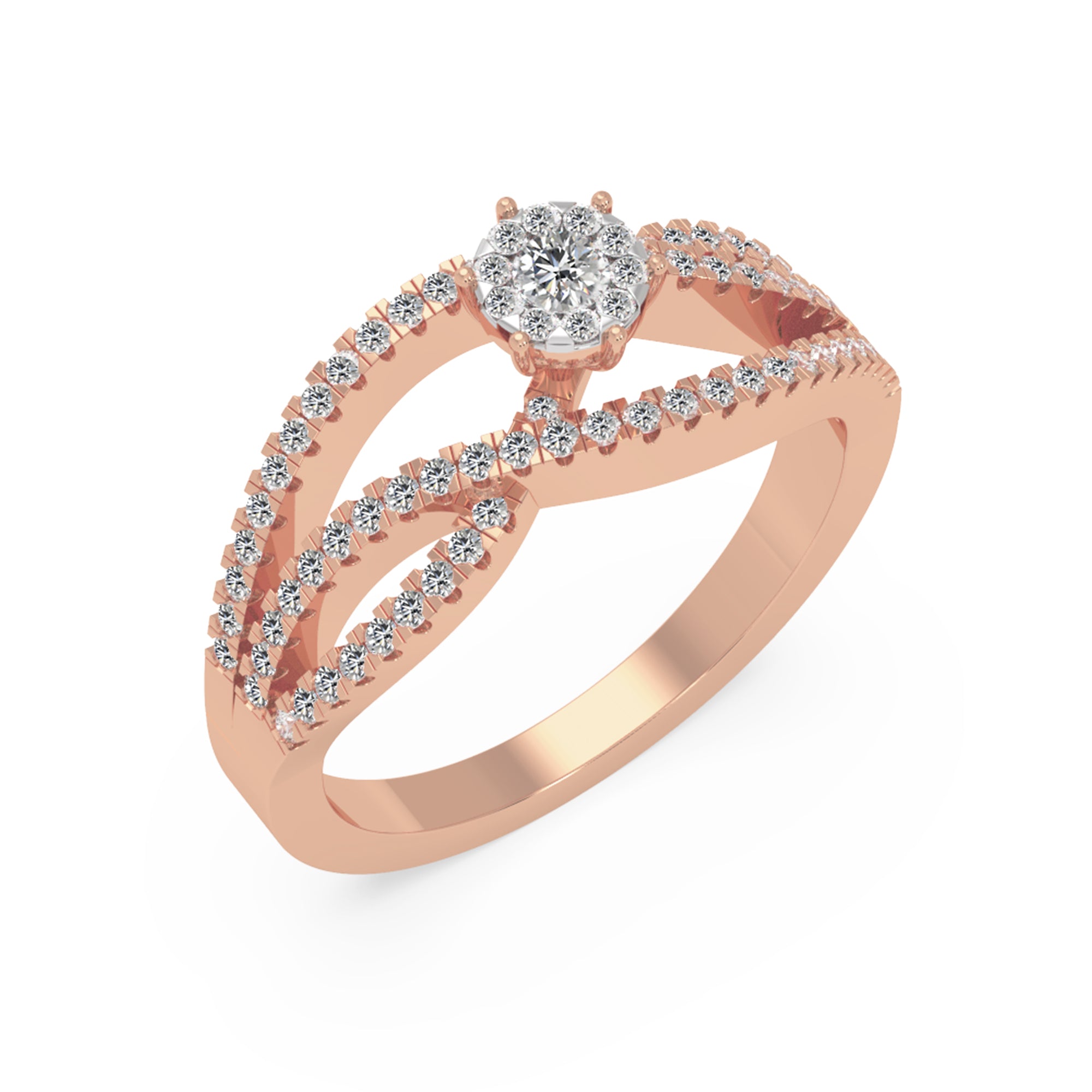 Infinity Twist Lab-Grown Diamond Ring